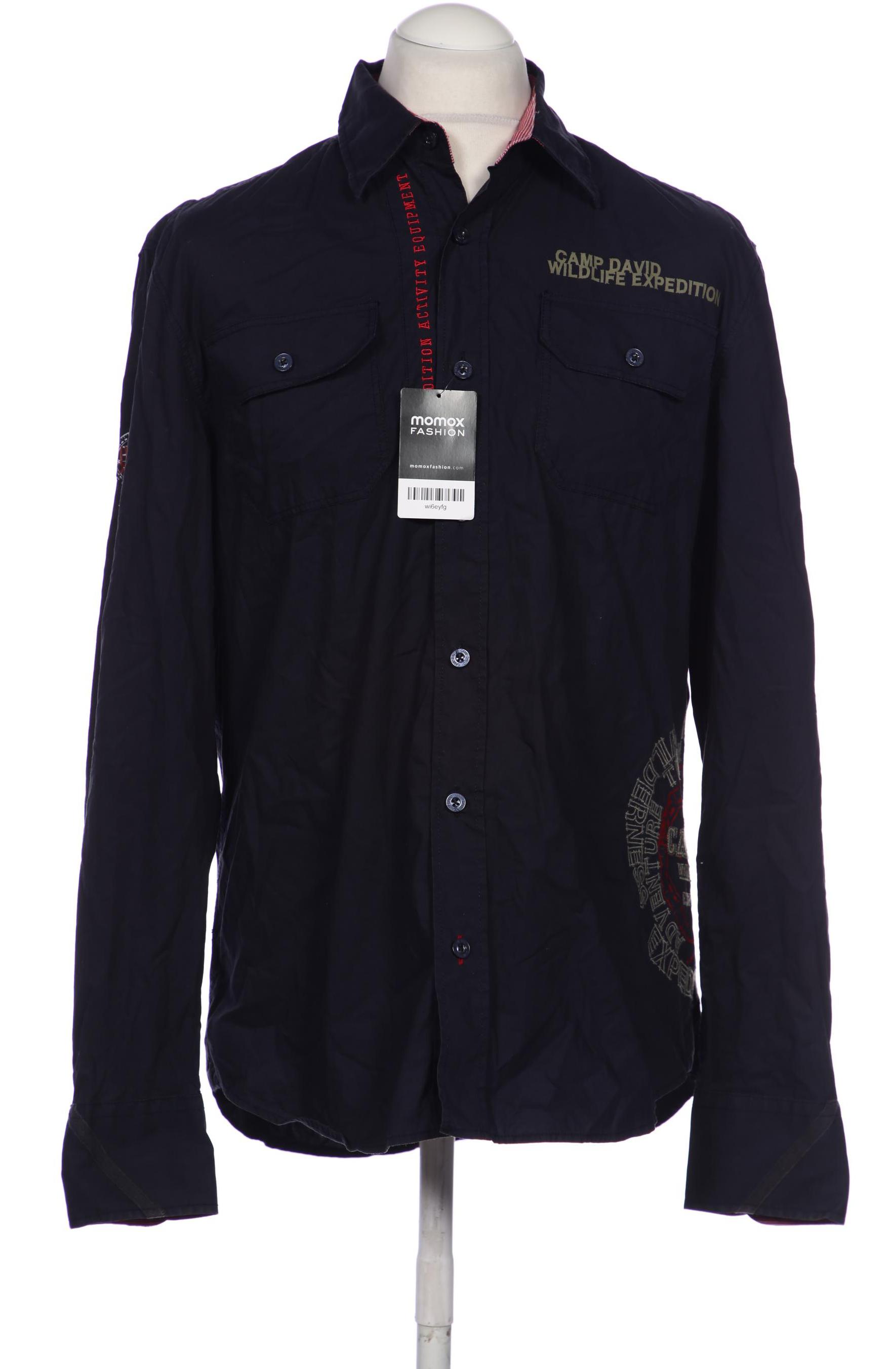 

Camp David Herren Hemd, marineblau