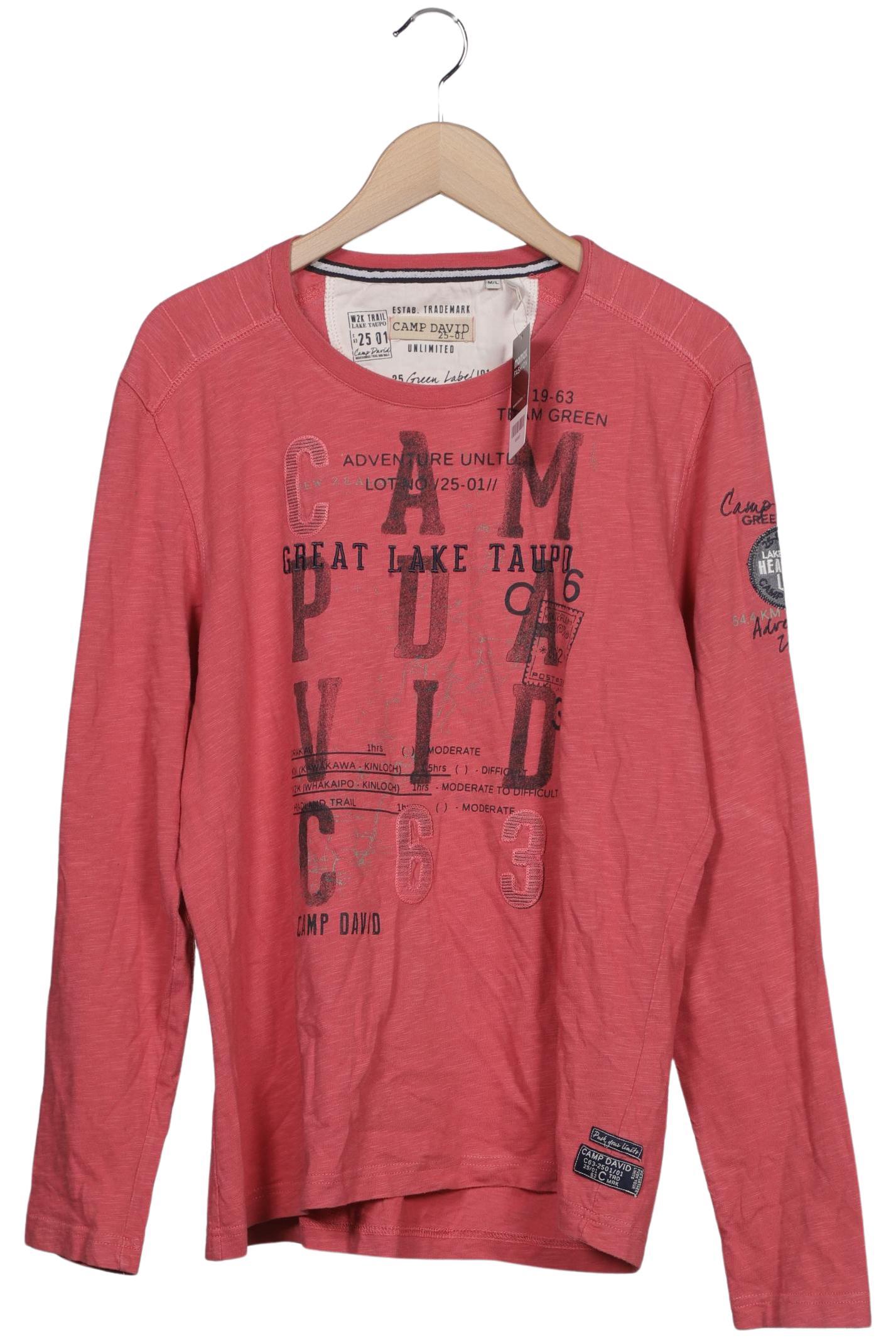 

Camp David Herren Langarmshirt, rot, Gr. 48