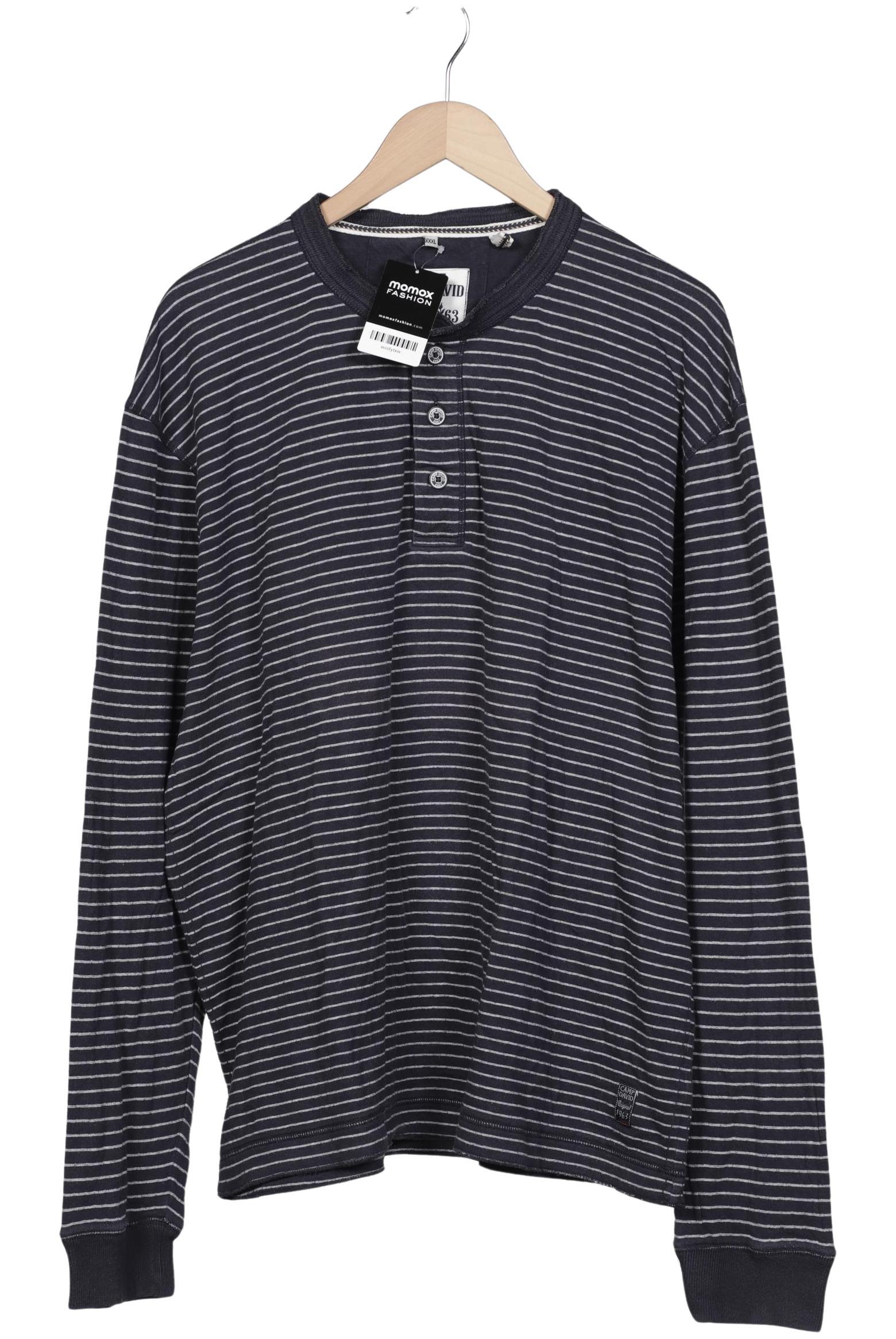 

Camp David Herren Langarmshirt, marineblau, Gr. 58