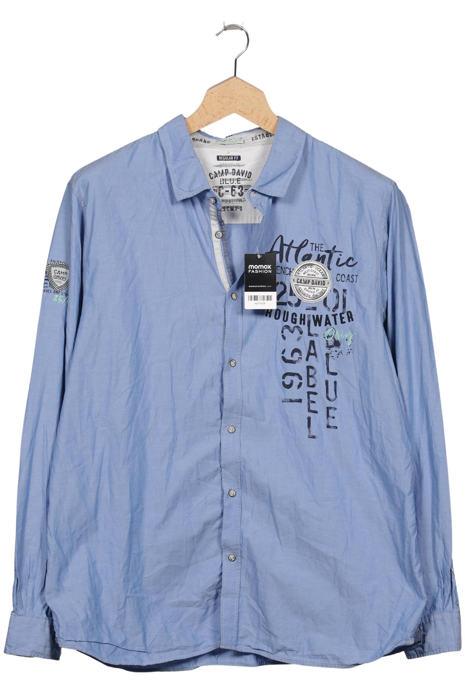 

Camp David Herren Hemd, blau, Gr. 58