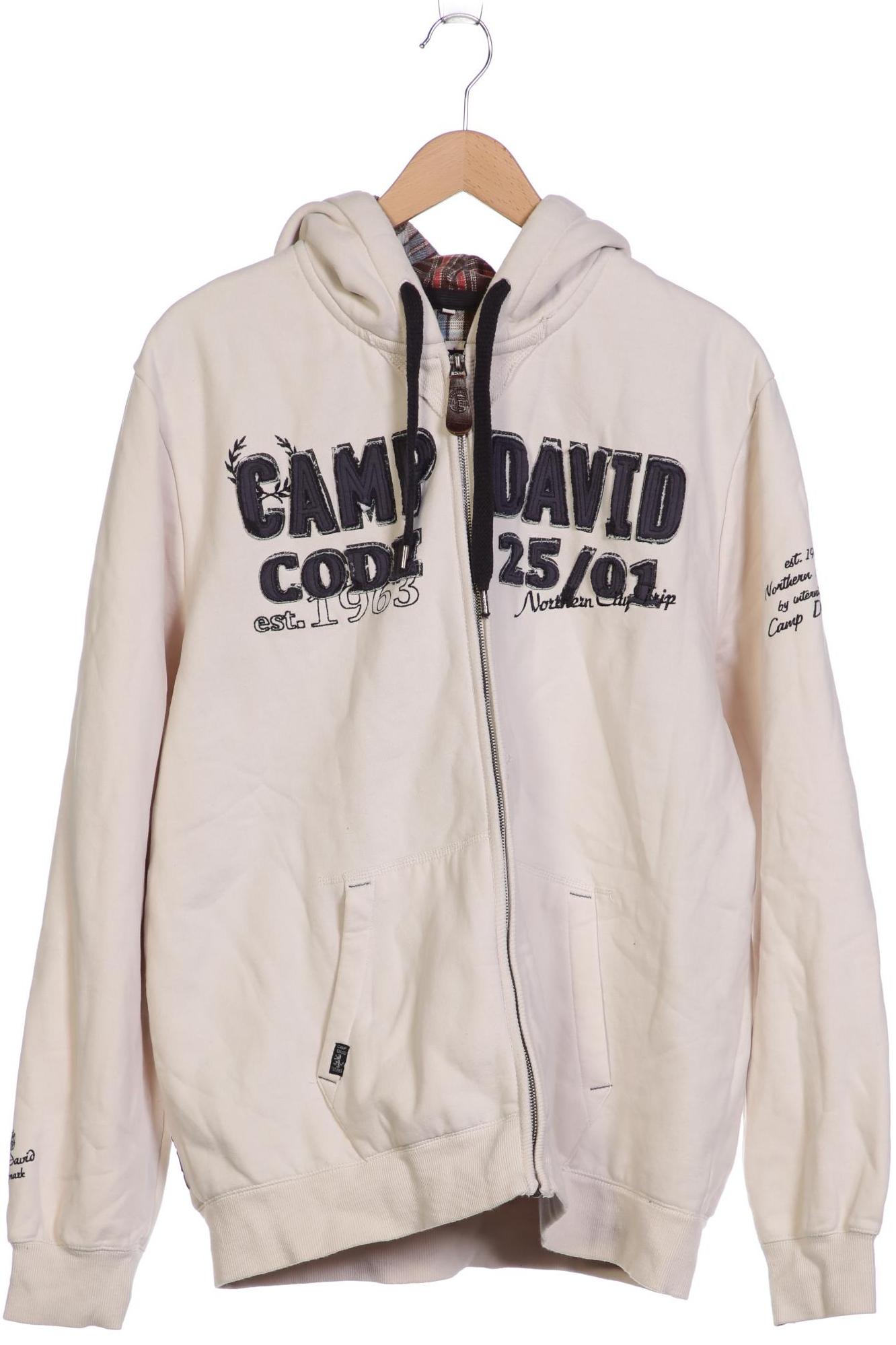 

Camp David Herren Kapuzenpullover, cremeweiß, Gr. 56