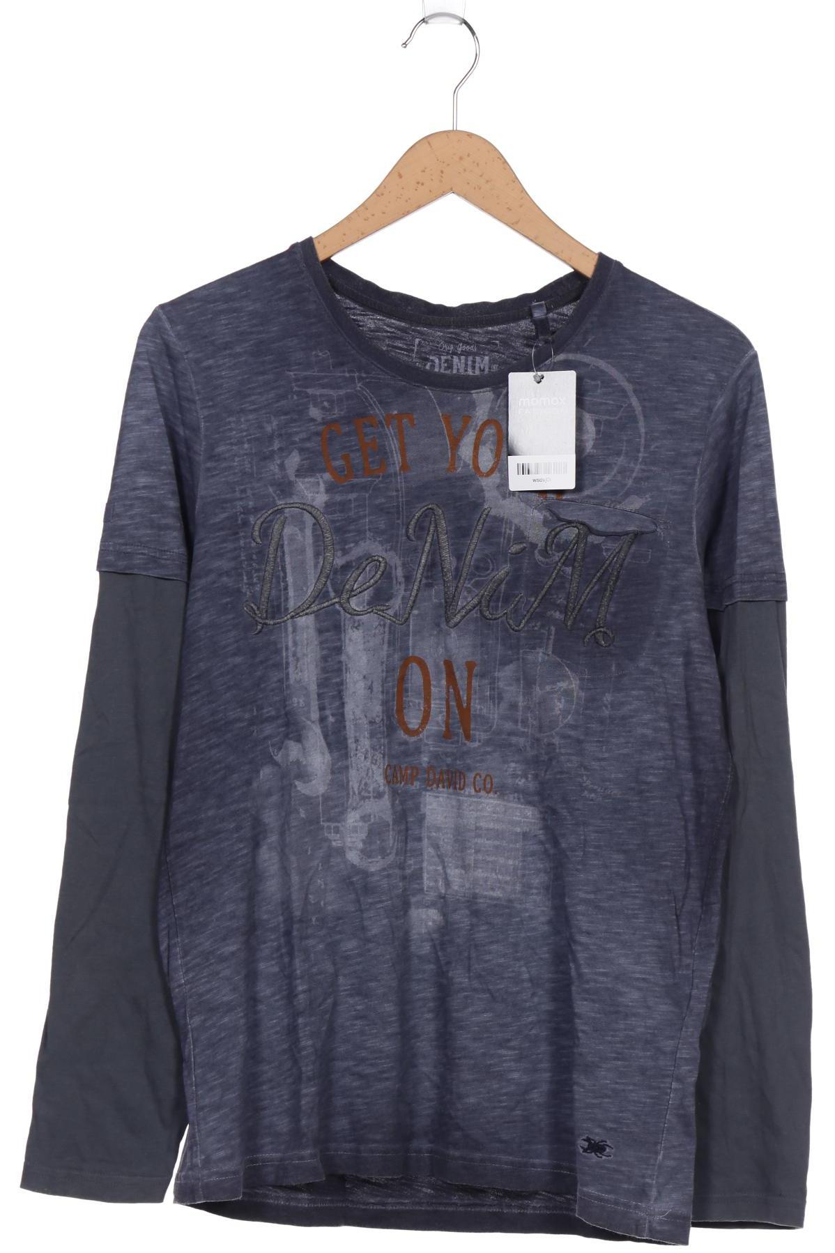 

Camp David Herren Langarmshirt, marineblau