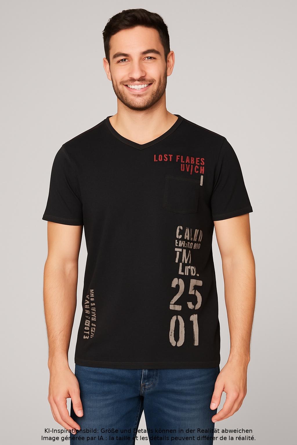 

Camp David Herren T-Shirt, schwarz, Gr. 52