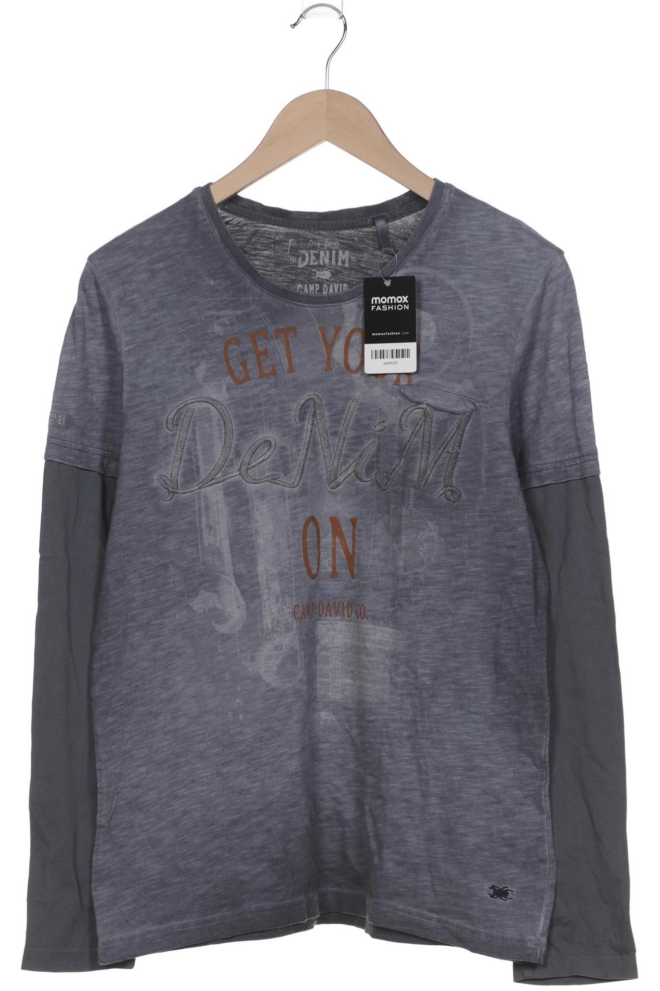 

Camp David Herren Langarmshirt, grau, Gr. 46