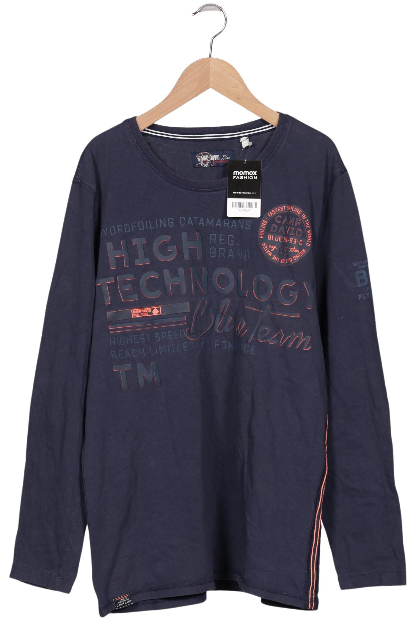 

Camp David Herren Langarmshirt, marineblau, Gr. 52