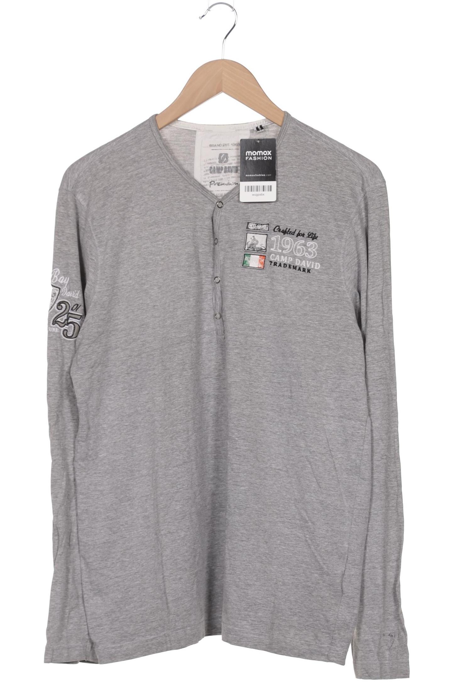 

Camp David Herren Langarmshirt, grau, Gr. 48