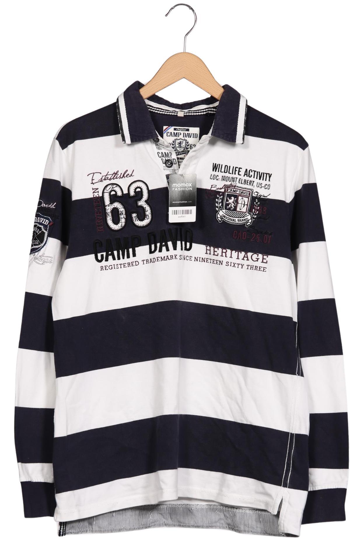

Camp David Herren Langarmshirt, marineblau, Gr. 52