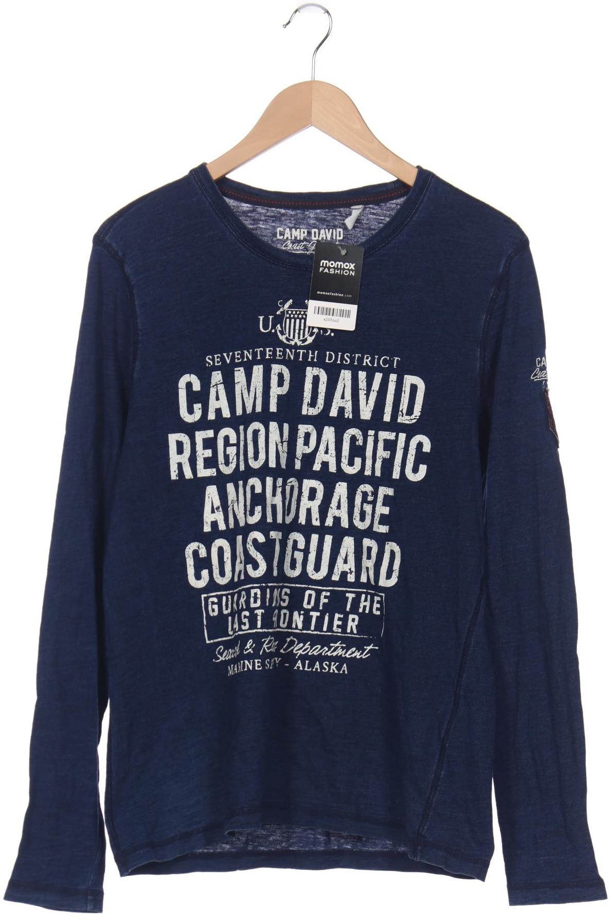 

Camp David Herren Langarmshirt, marineblau