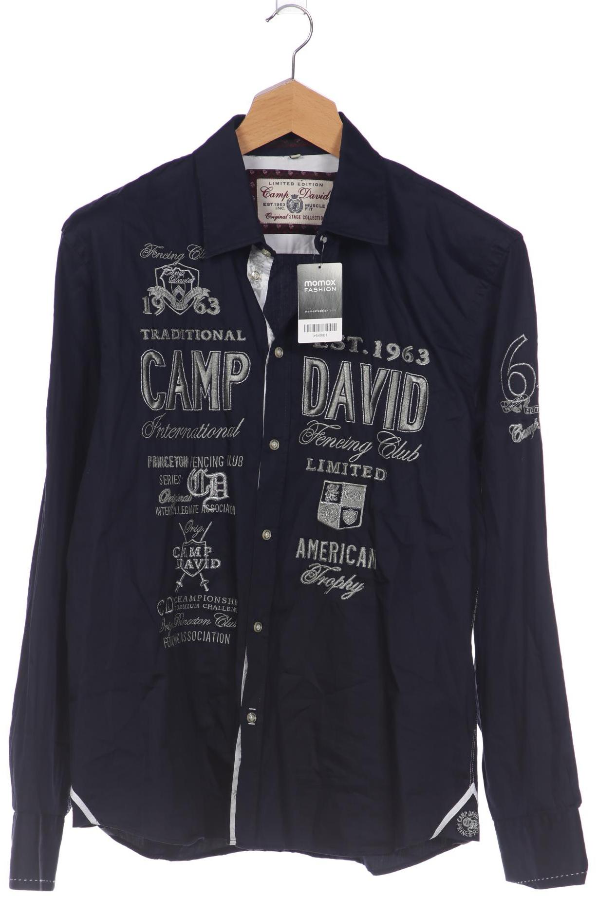 

Camp David Herren Hemd, marineblau, Gr. 56
