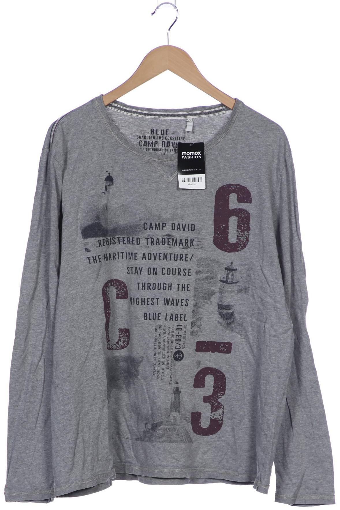 

Camp David Herren Langarmshirt, grau, Gr. 54