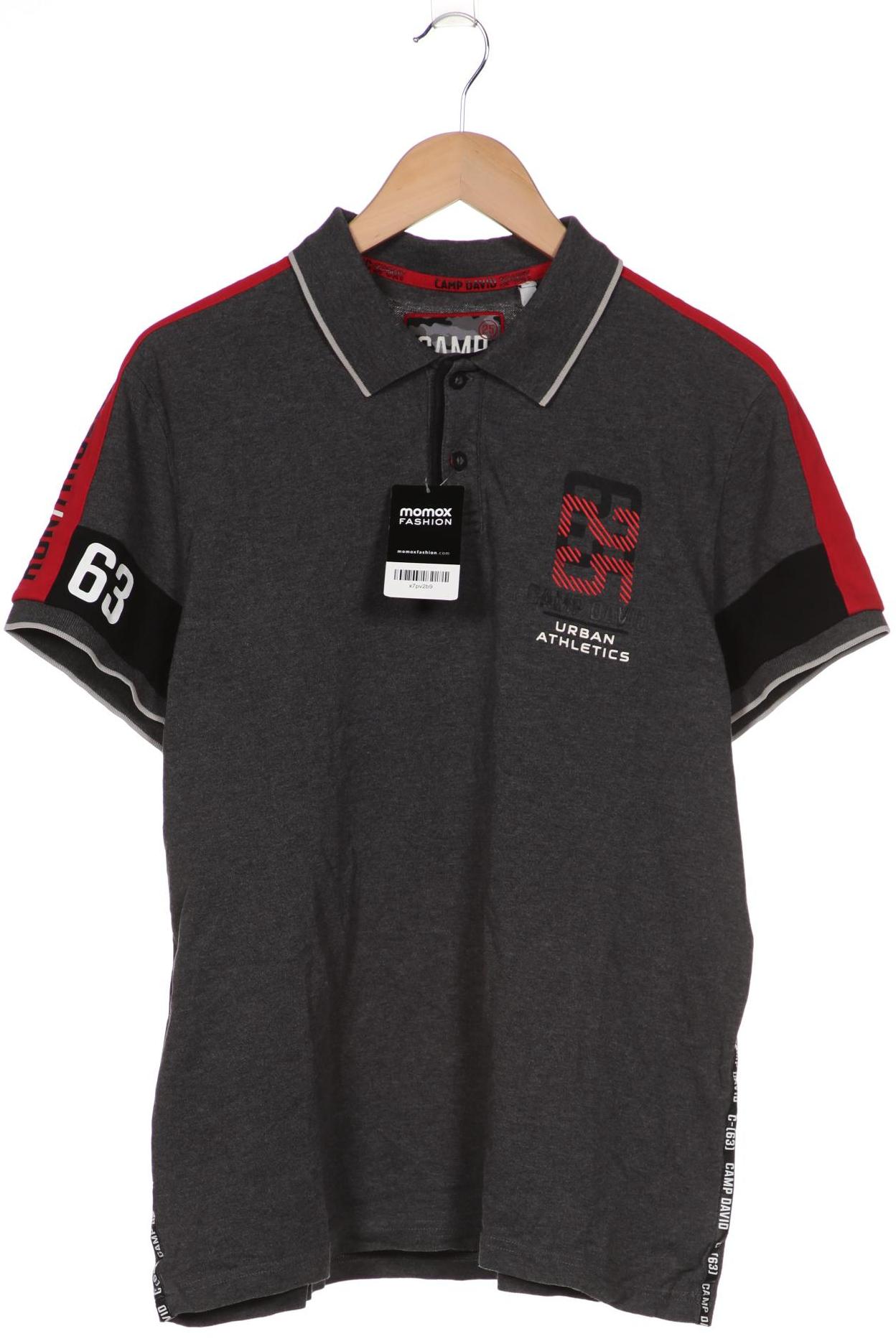 

Camp David Herren Poloshirt, grau