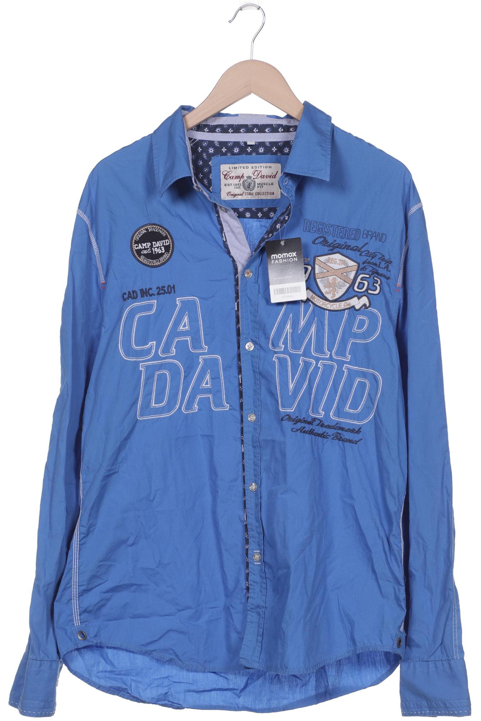 

Camp David Herren Hemd, blau