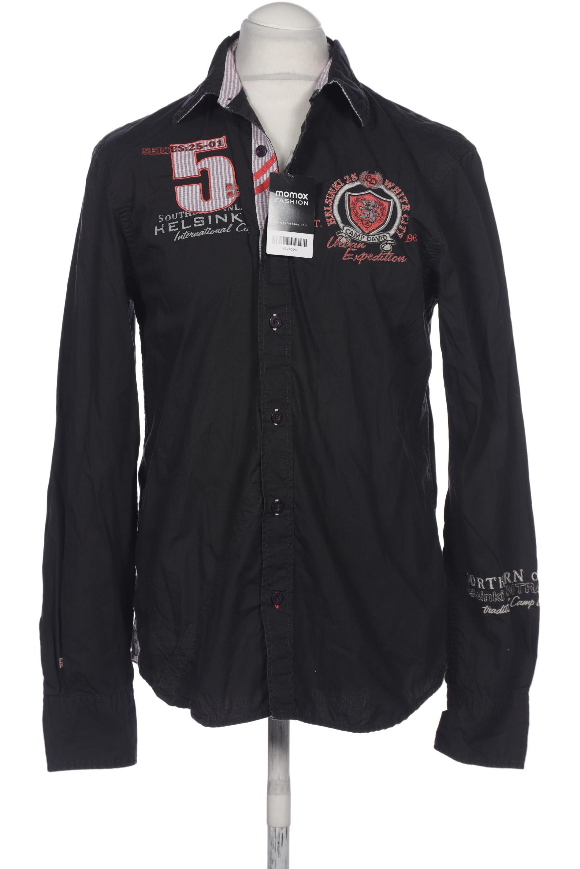 

Camp David Herren Hemd, schwarz