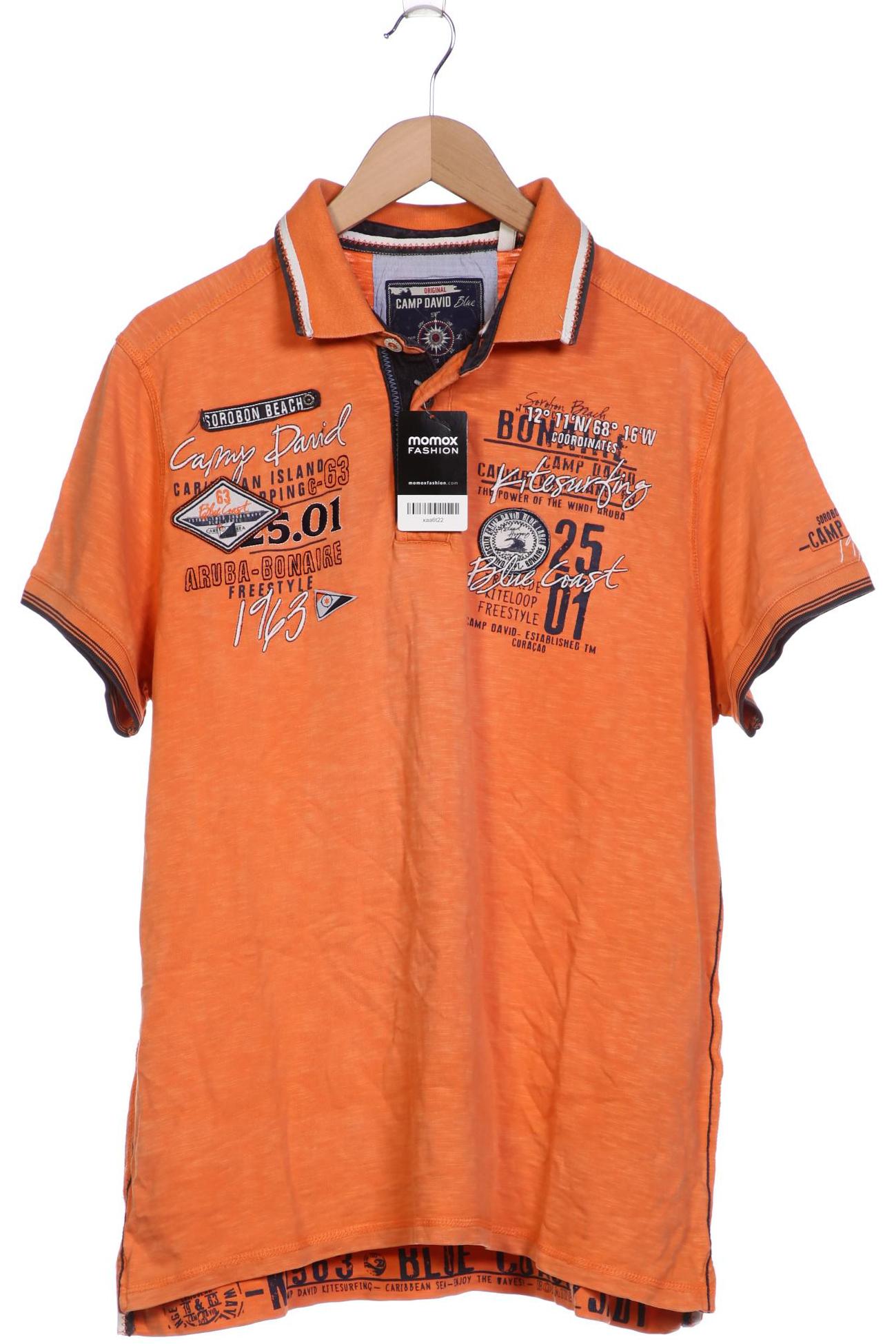 

Camp David Herren Poloshirt, orange, Gr. 54