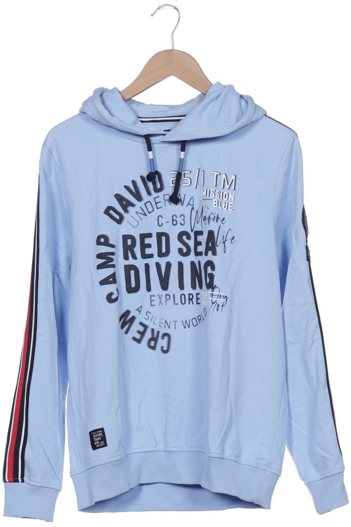 Thumbnail - Camp David Herren Kapuzenpullover, blau, Gr. 48