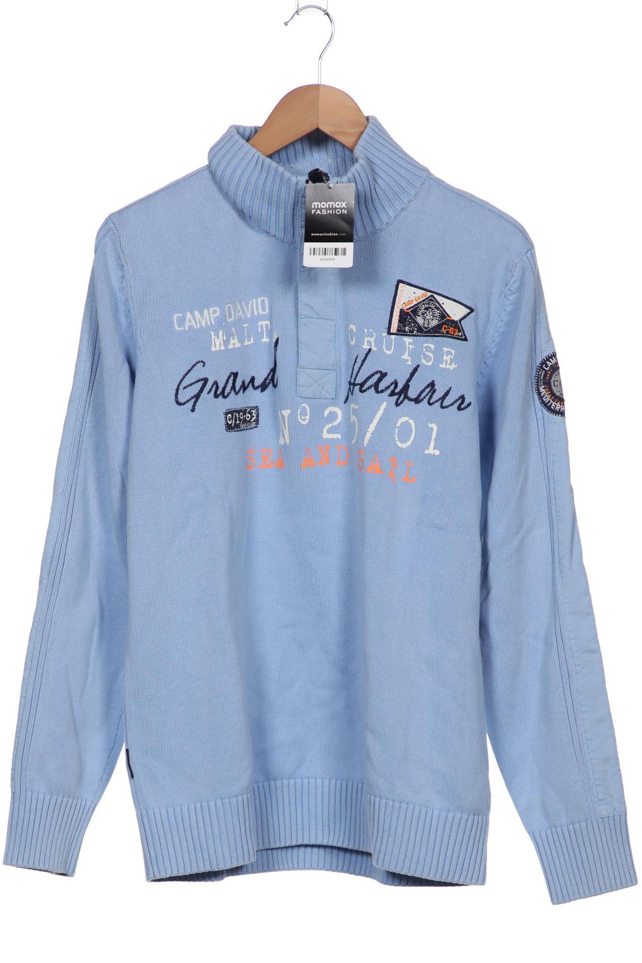 

Camp David Herren Pullover, hellblau