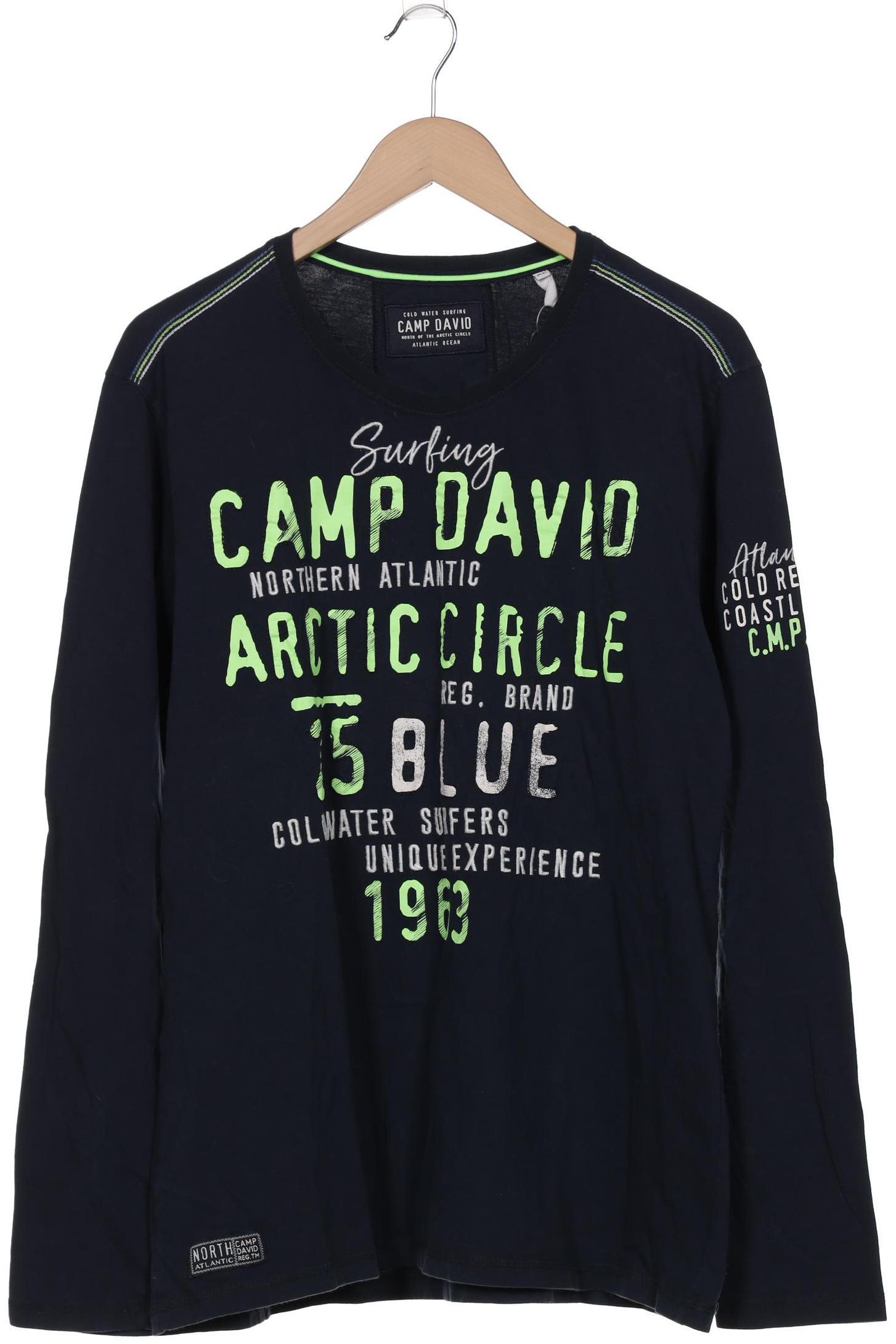 

Camp David Herren Langarmshirt, marineblau, Gr. 54