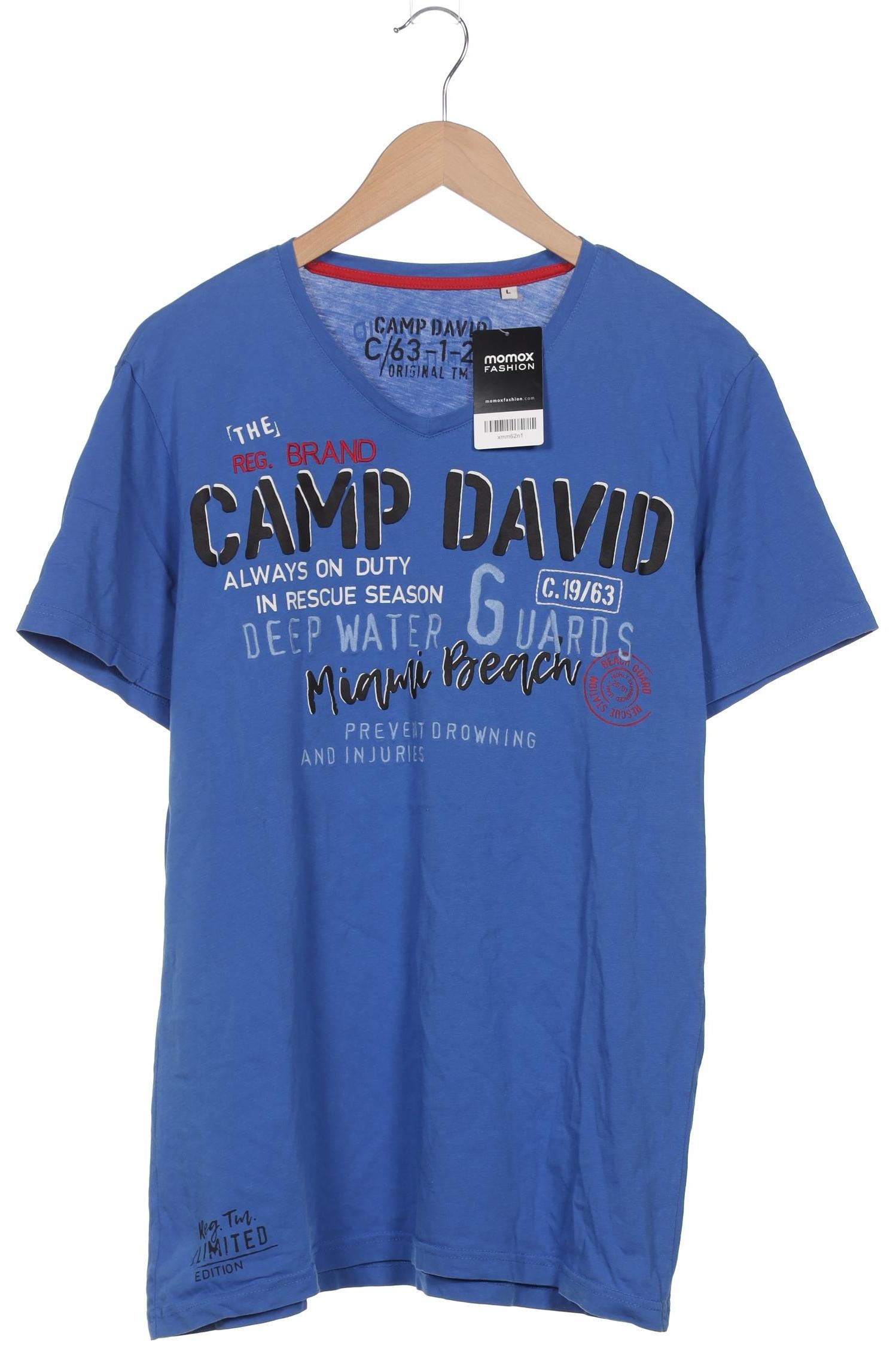 

Camp David Herren T-Shirt, blau, Gr. 52