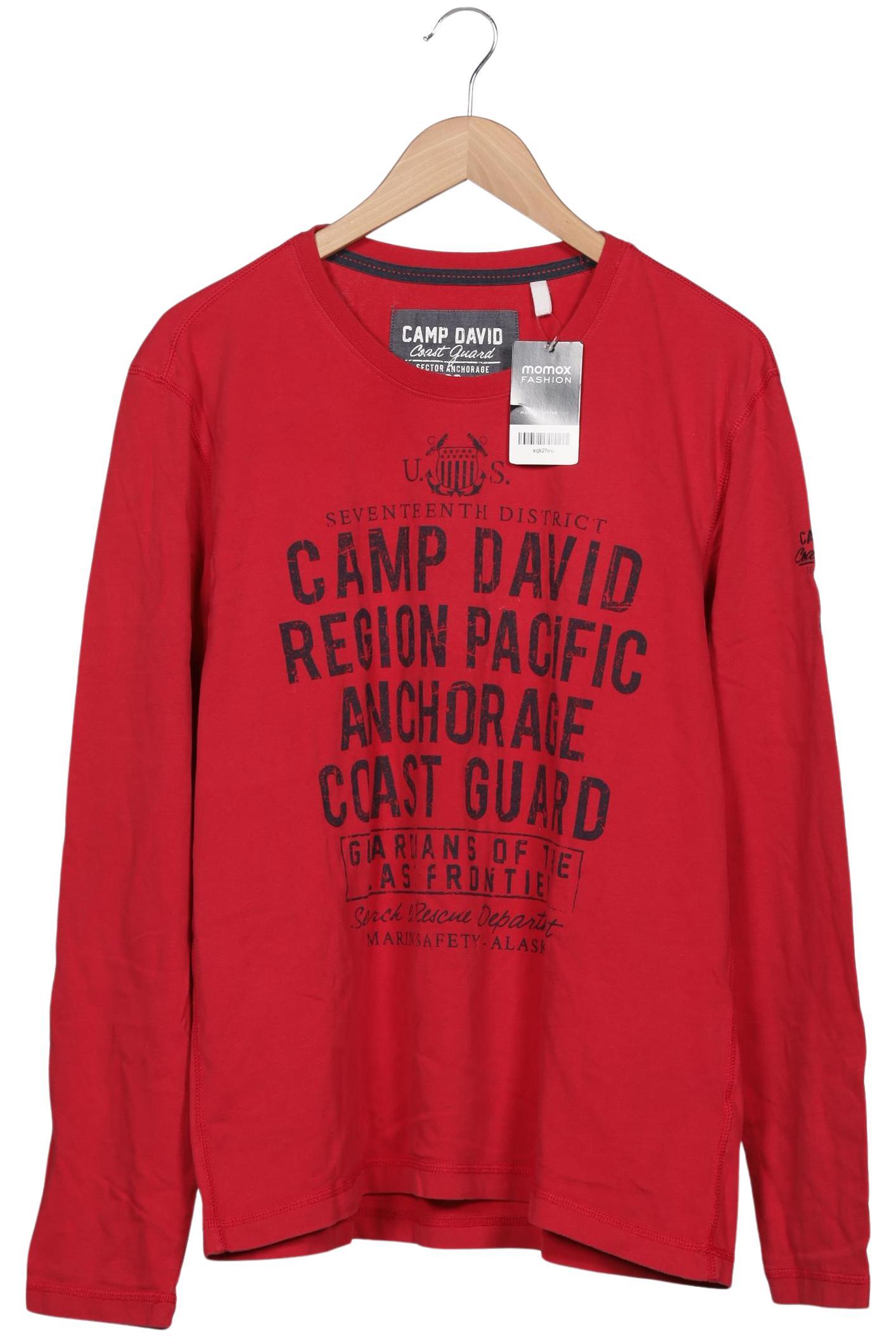 

Camp David Herren Langarmshirt, rot, Gr. 52