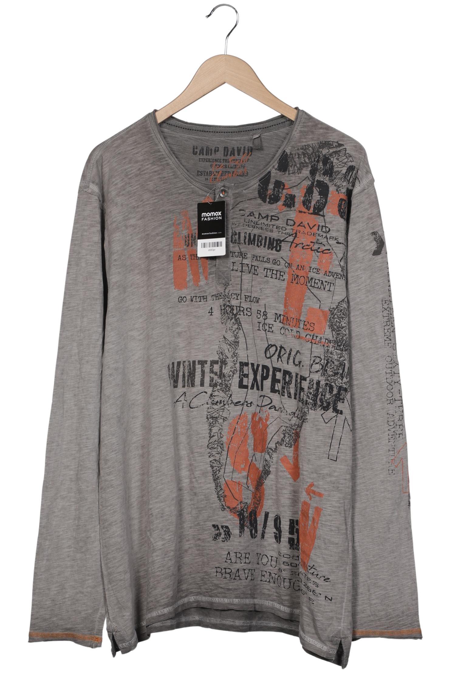 

Camp David Herren Langarmshirt, grau, Gr. 58