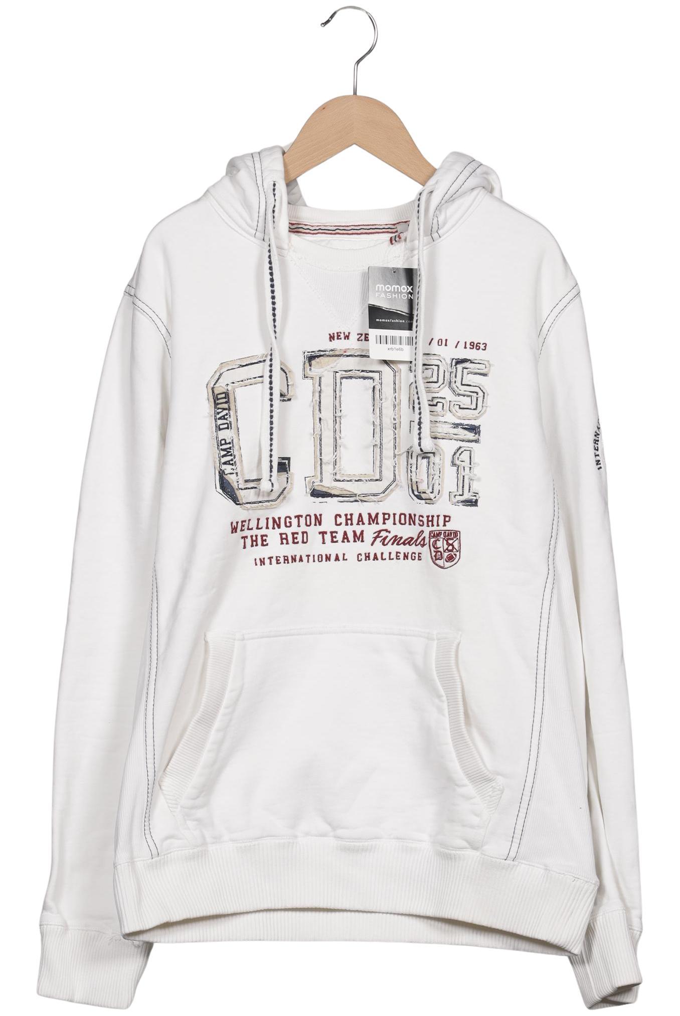 

Camp David Herren Kapuzenpullover, weiß, Gr. 48