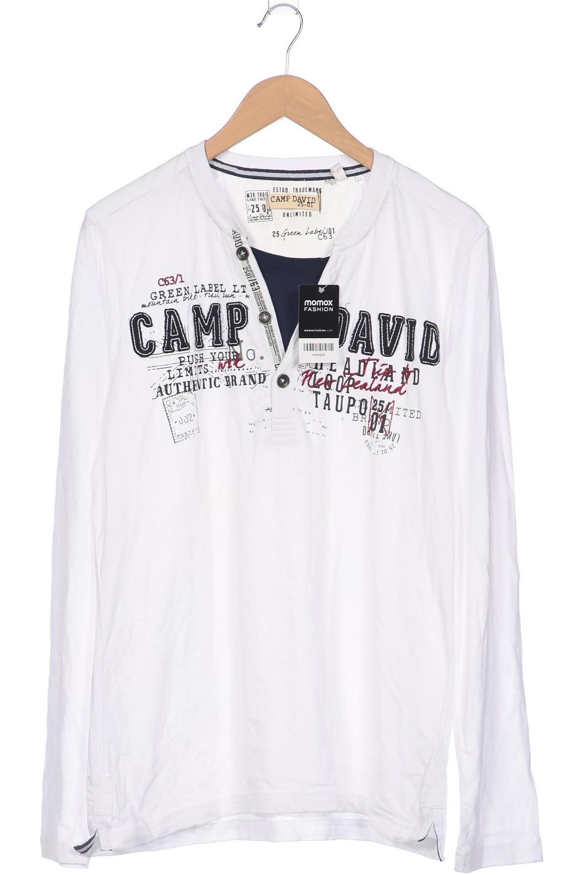 

Camp David Herren Langarmshirt, weiß, Gr. 52