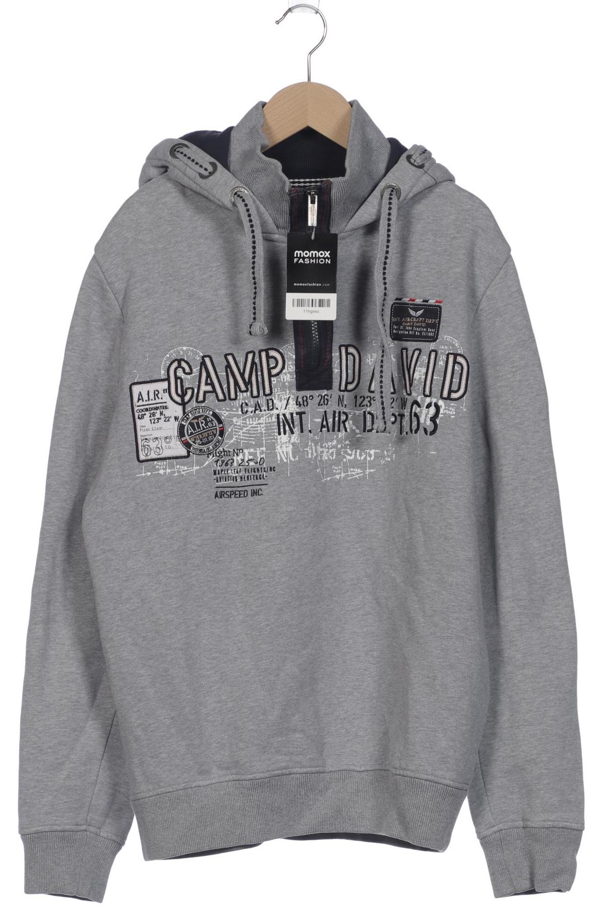 

Camp David Herren Kapuzenpullover, grau, Gr. 48