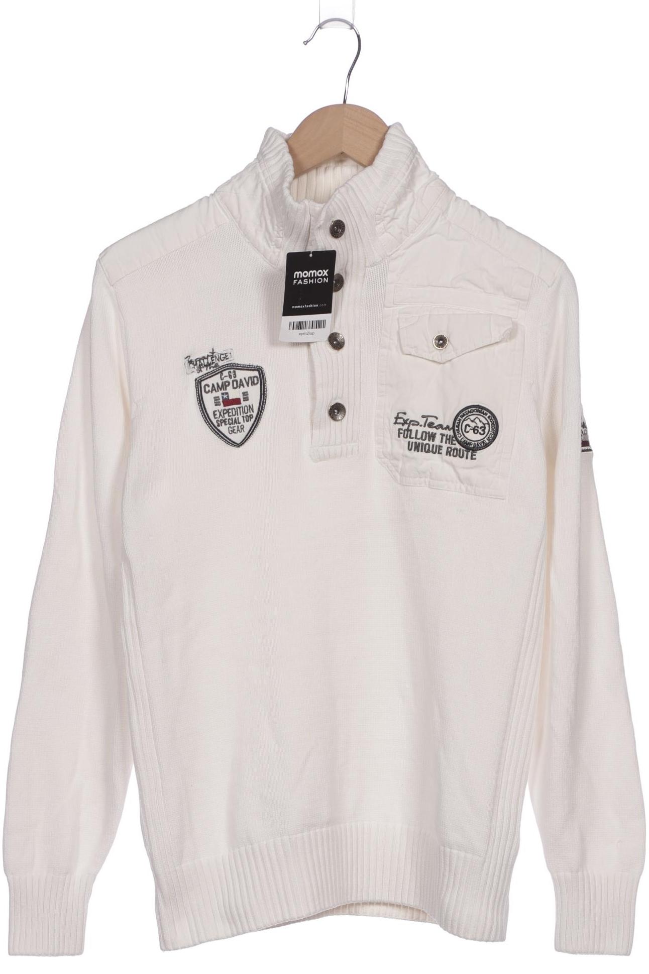 

Camp David Herren Pullover, weiß, Gr. 48