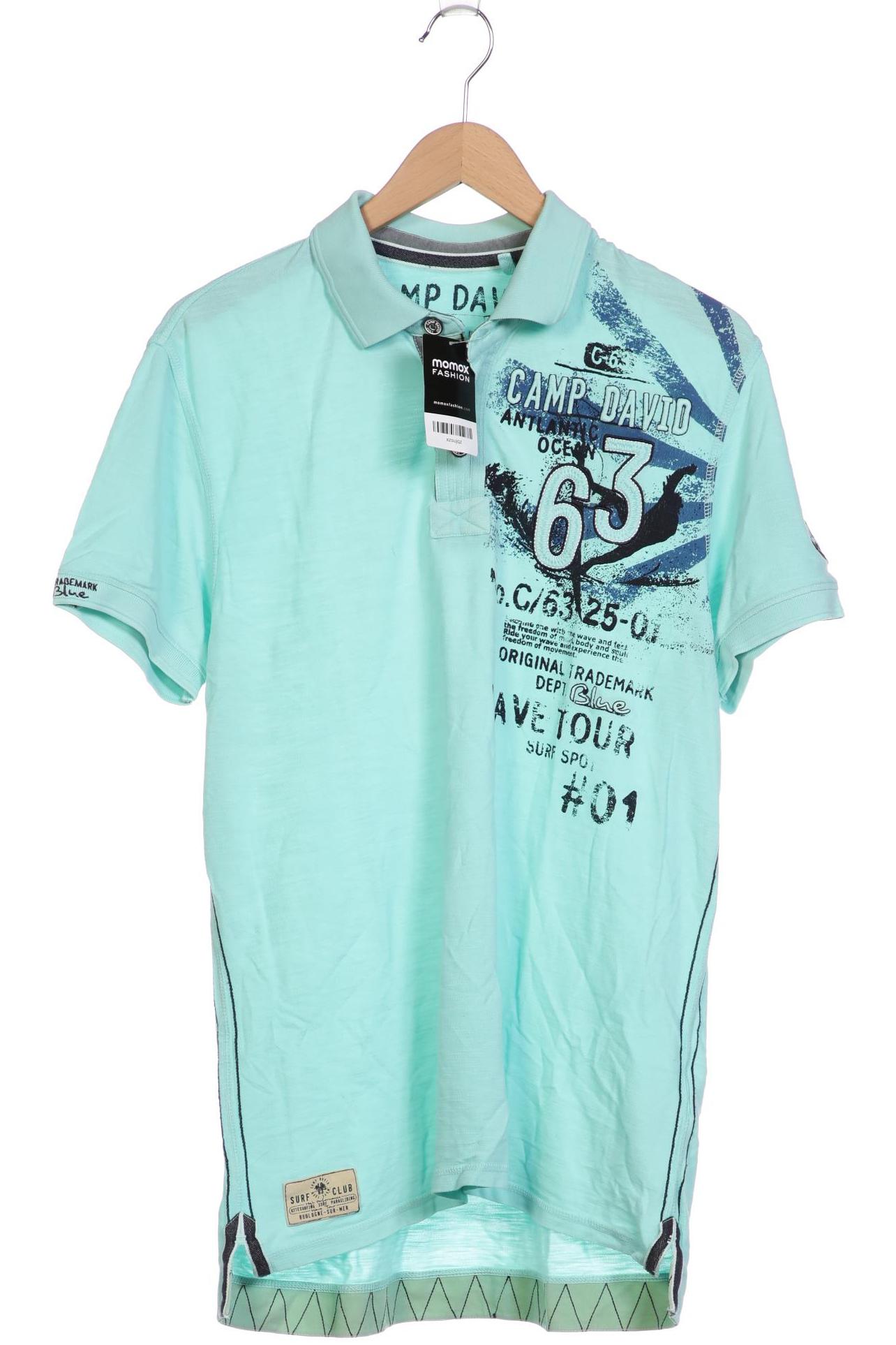 

Camp David Herren Poloshirt, türkis, Gr. 52