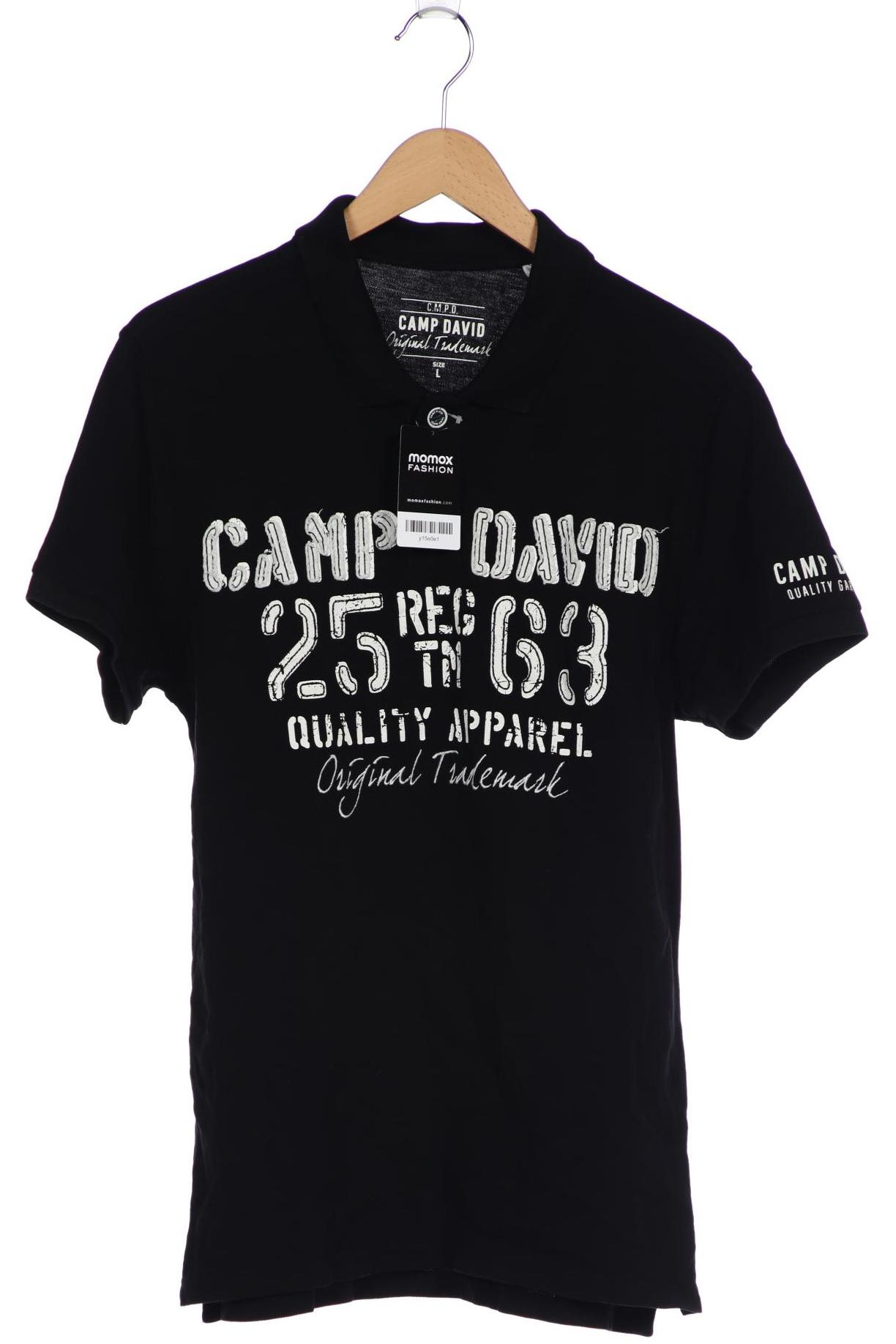 

Camp David Herren Poloshirt, schwarz