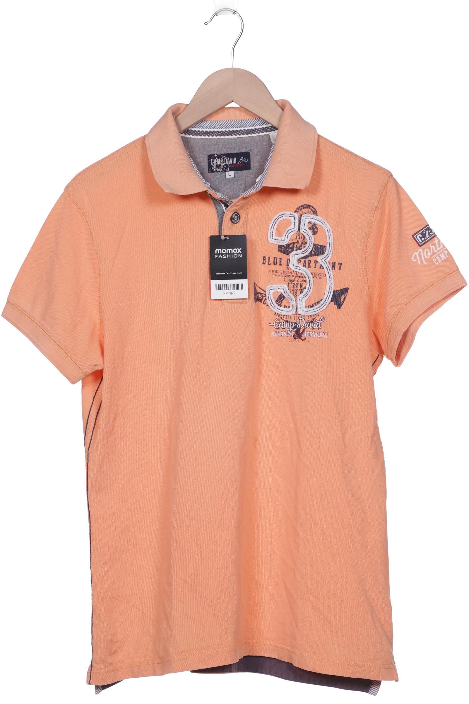 

Camp David Herren Poloshirt, orange