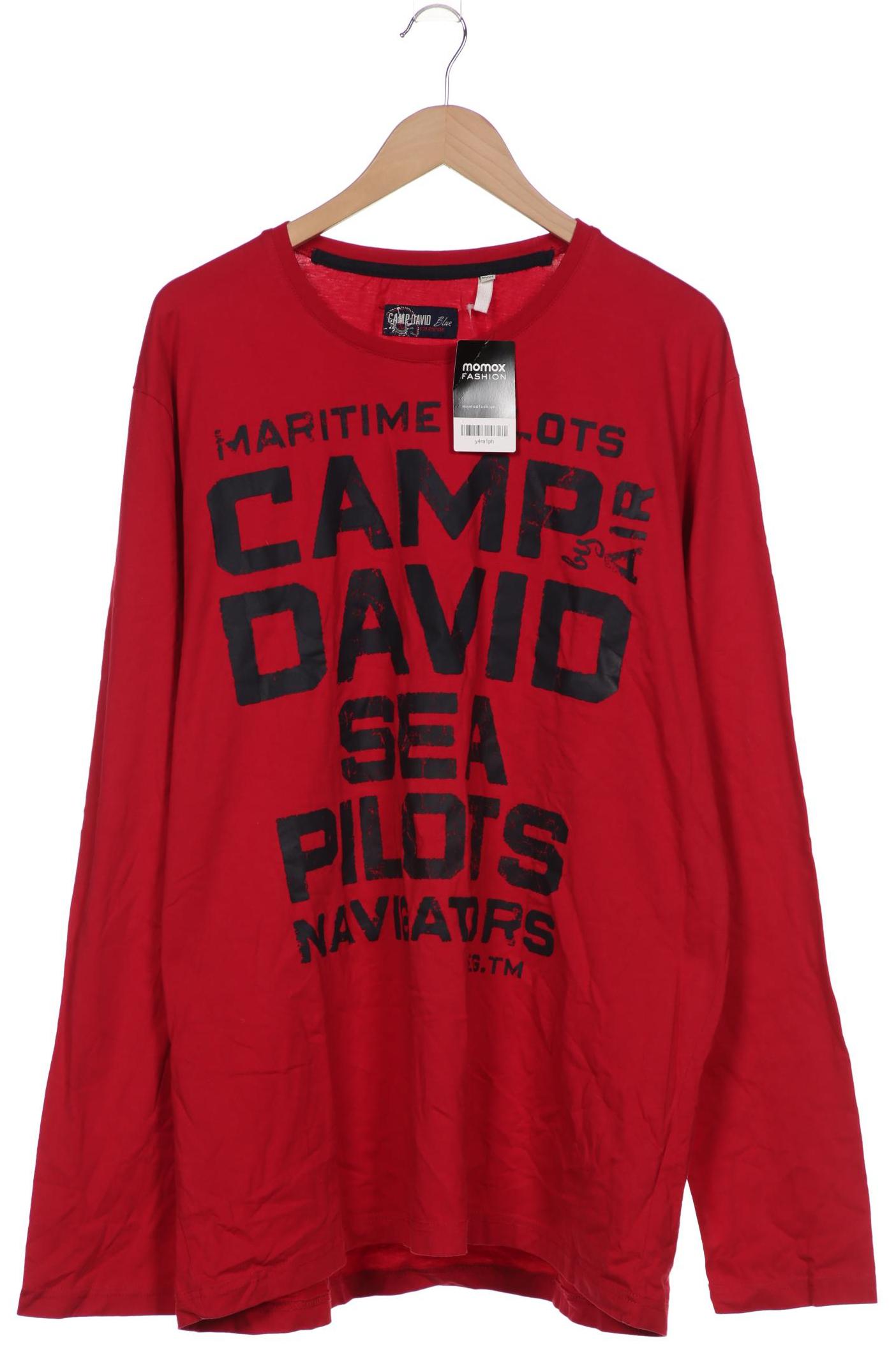 

Camp David Herren Langarmshirt, rot, Gr. 58