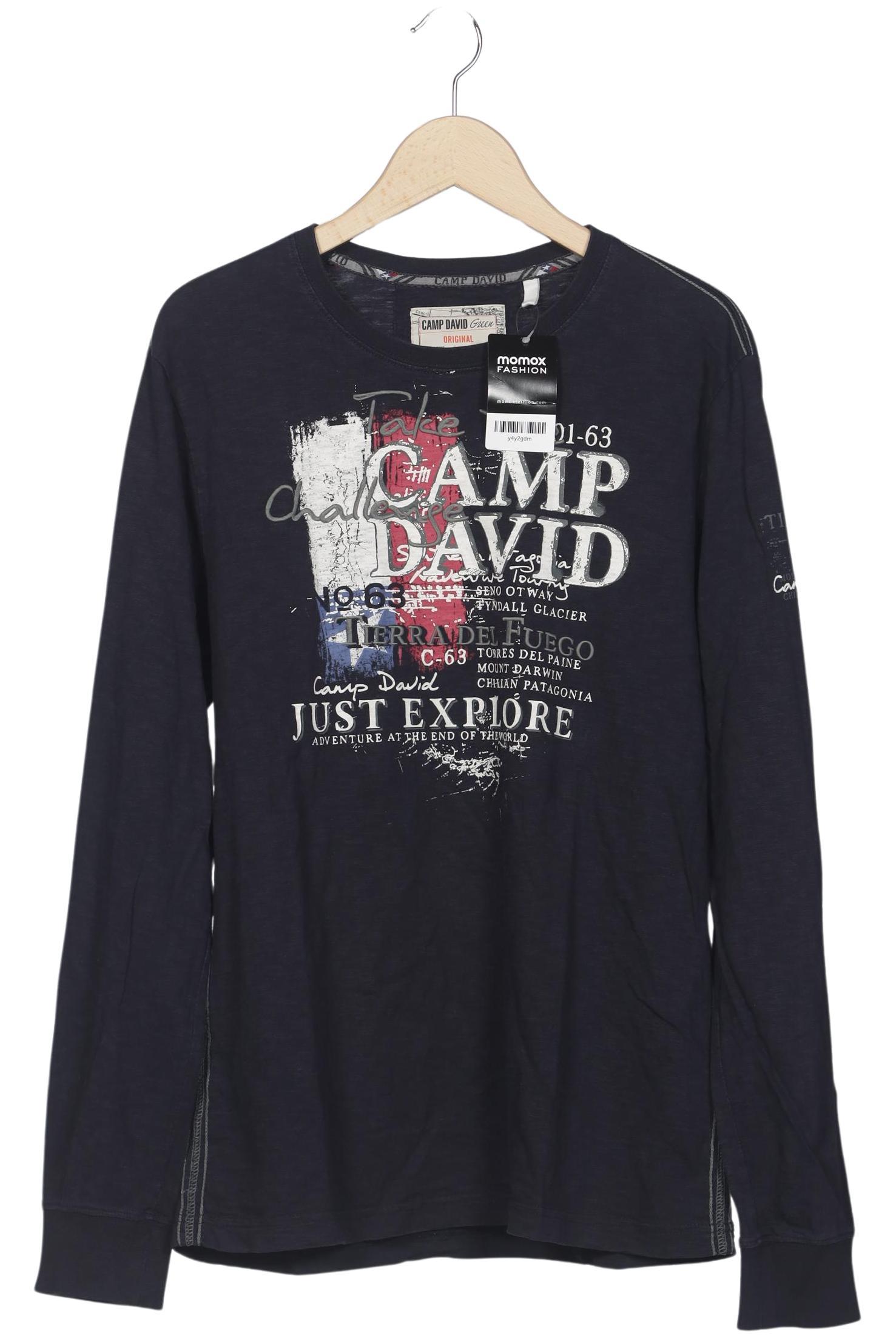 

Camp David Herren Langarmshirt, marineblau, Gr. 52