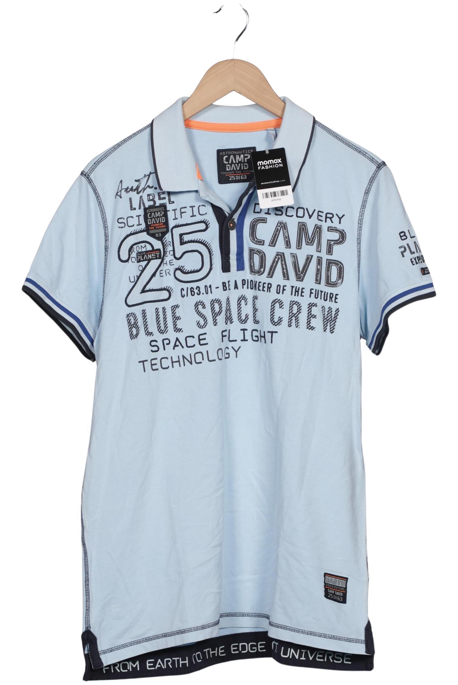 

Camp David Herren Poloshirt, hellblau, Gr. 54