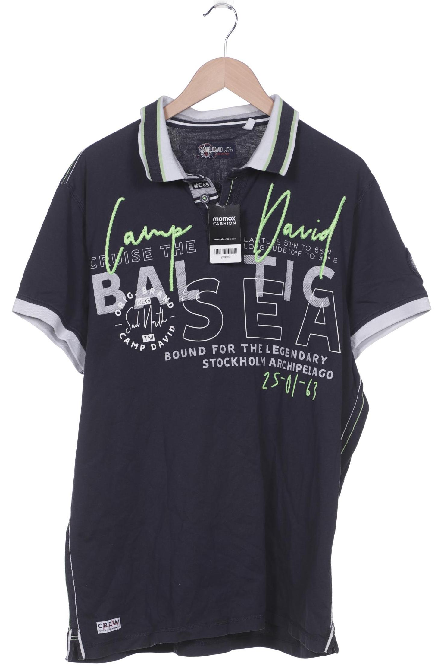 

Camp David Herren Poloshirt, marineblau