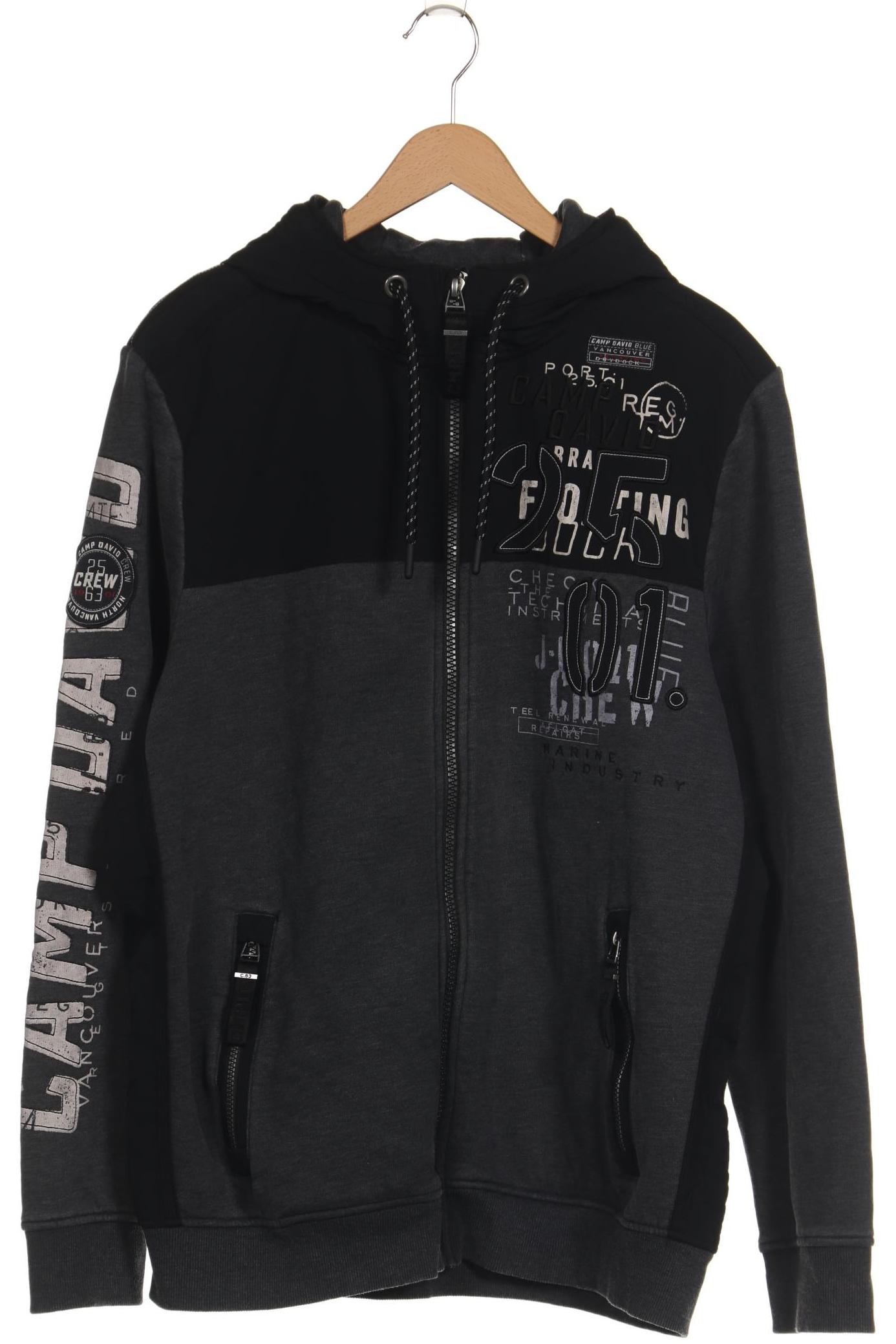 

Camp David Herren Kapuzenpullover, grau, Gr. 56