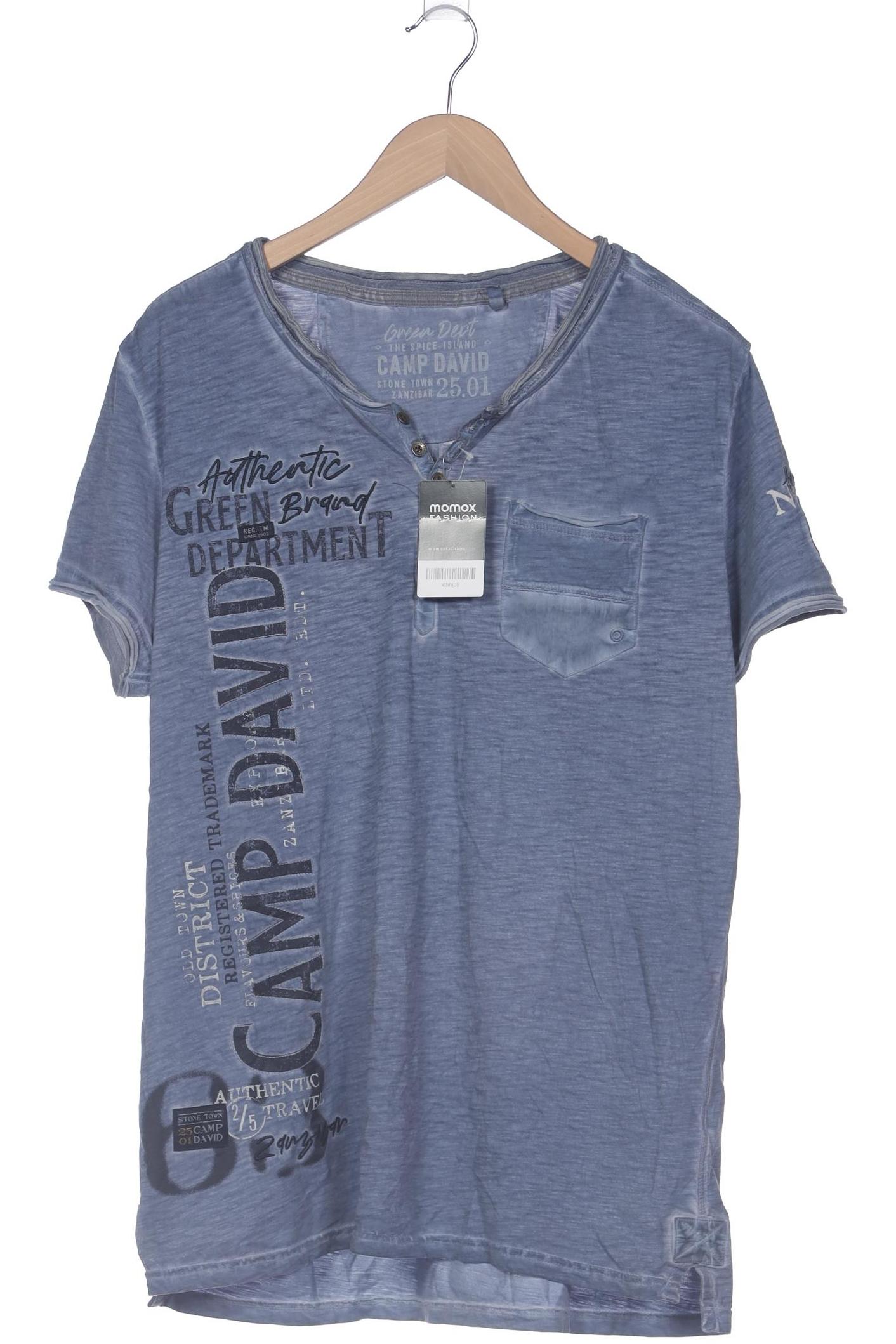 

Camp David Herren T-Shirt, blau, Gr. 56