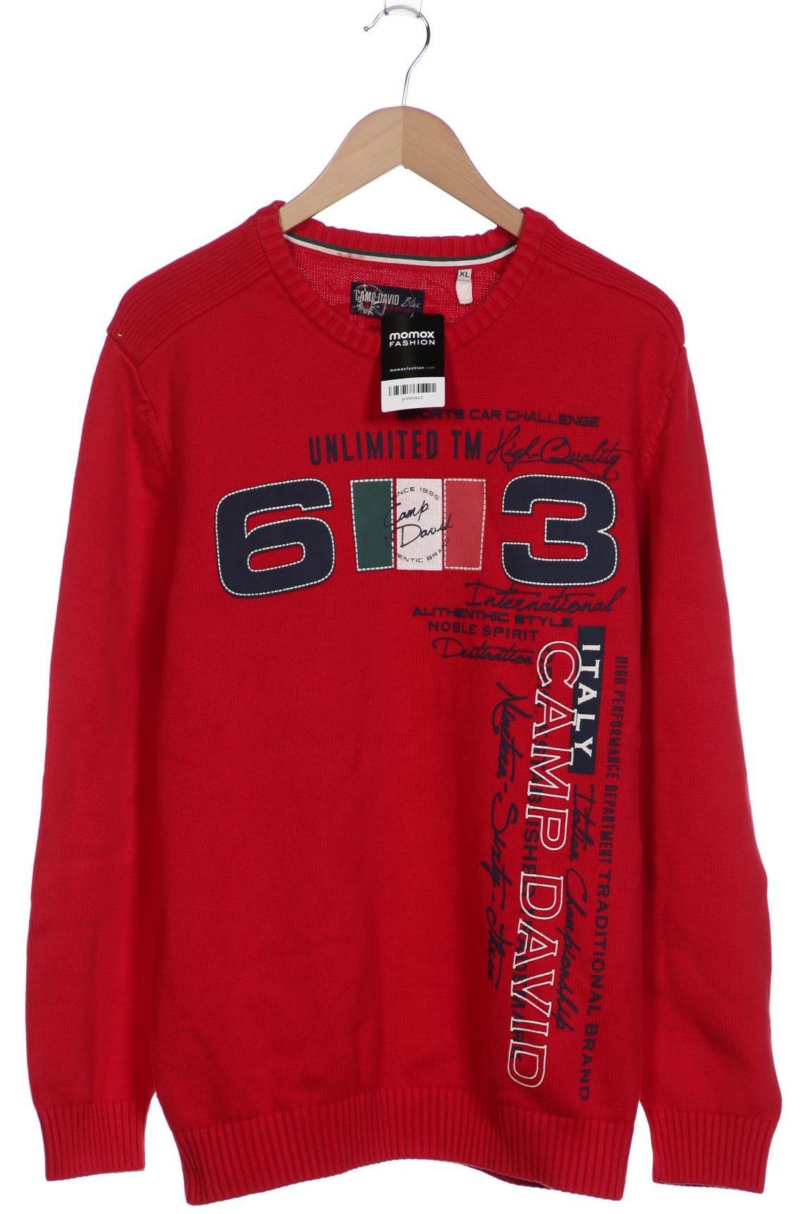 

Camp David Herren Pullover, rot, Gr. 54