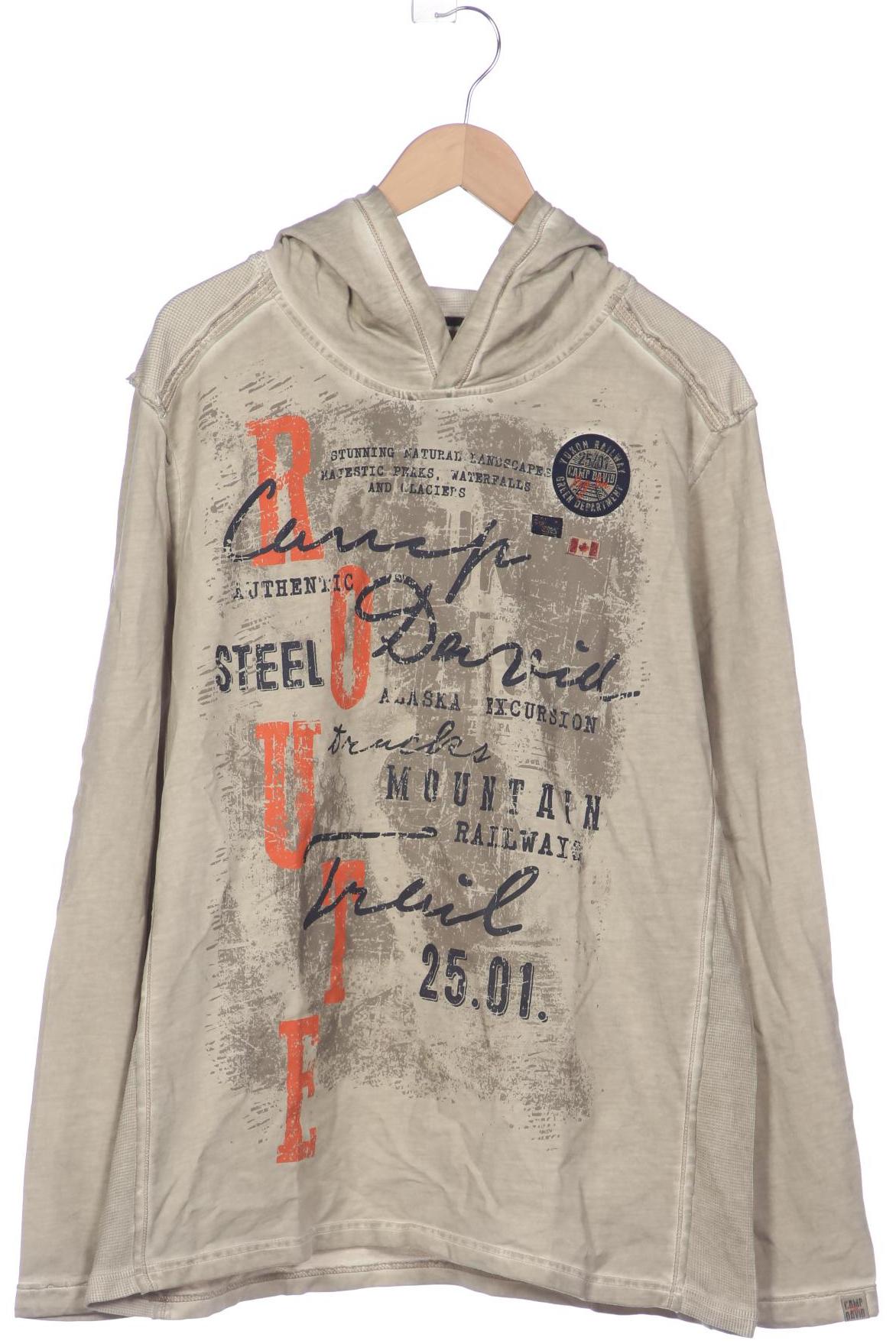 

Camp David Herren Kapuzenpullover, grau, Gr. 54
