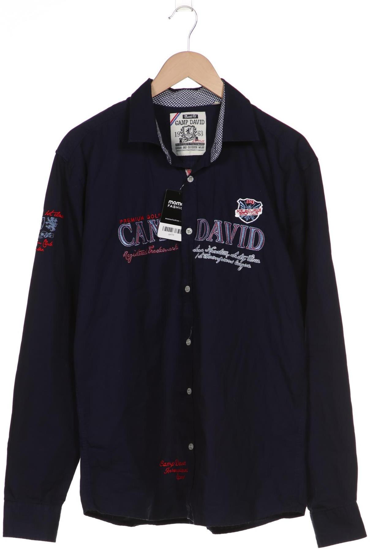 

Camp David Herren Hemd, marineblau