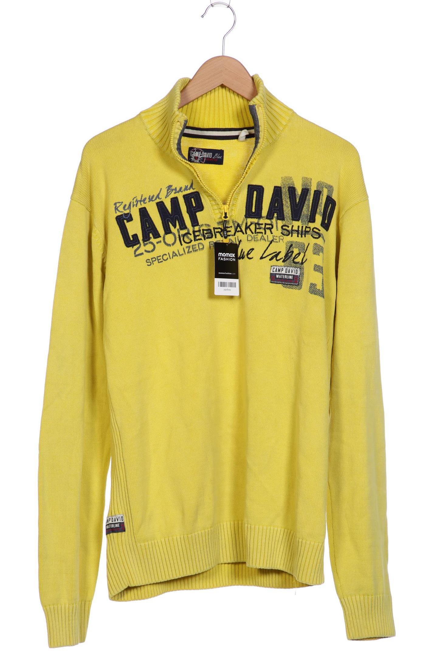 

Camp David Herren Pullover, gelb