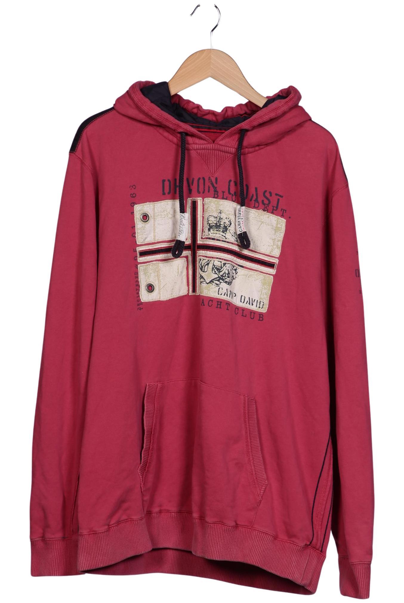

Camp David Herren Kapuzenpullover, pink, Gr. 58