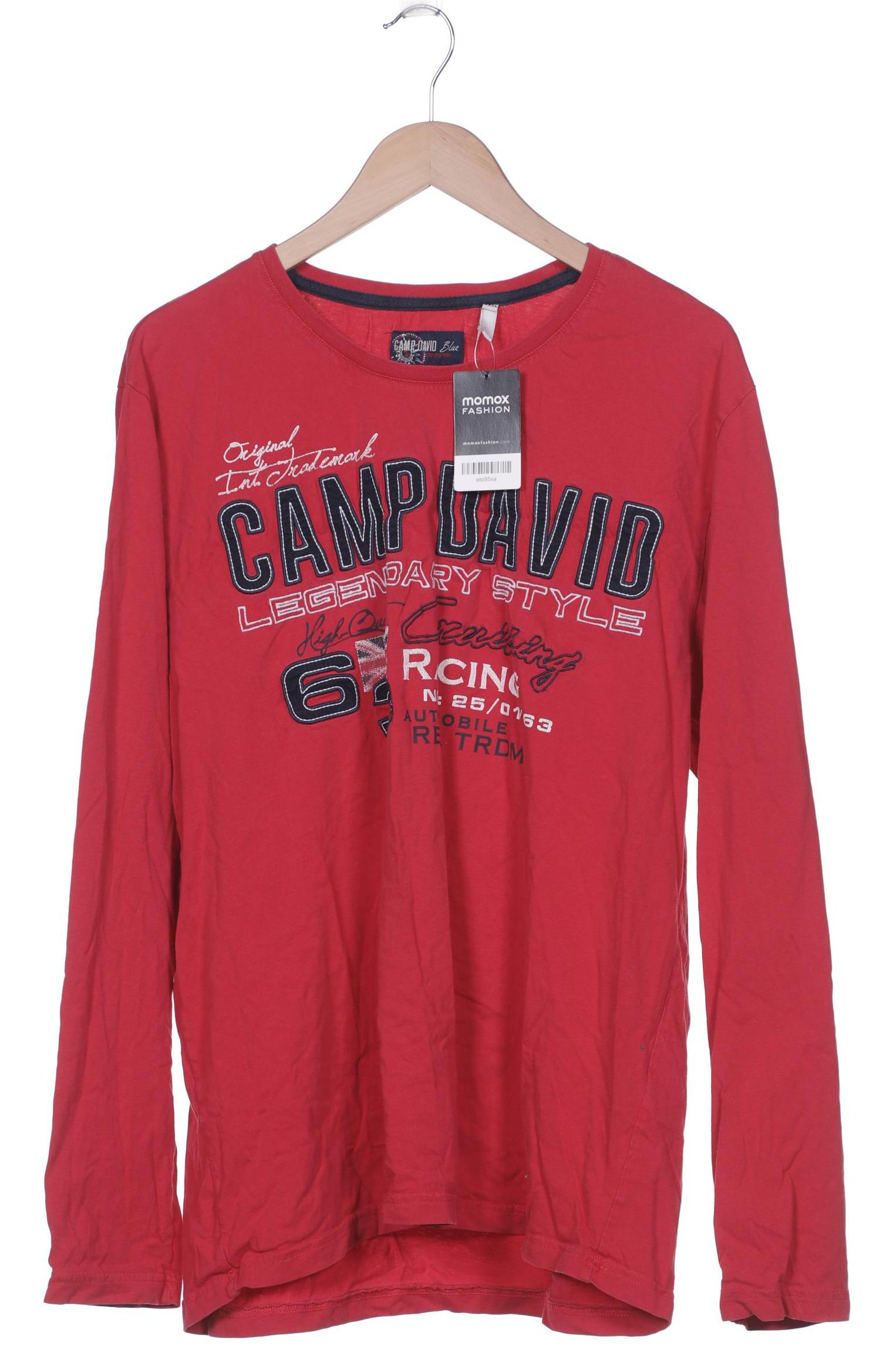 

Camp David Herren Langarmshirt, rot, Gr. 58