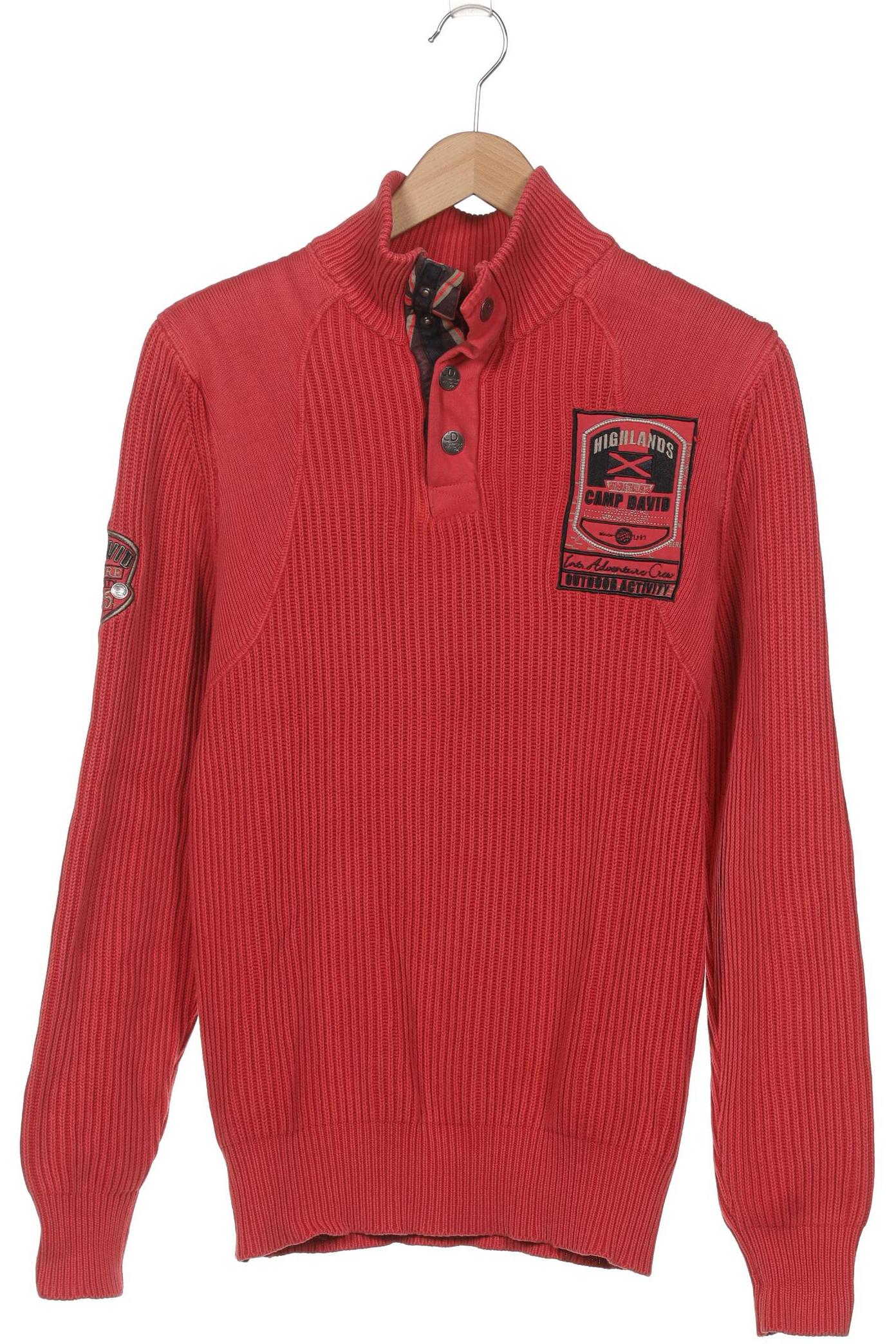 

Camp David Herren Pullover, rot, Gr. 48