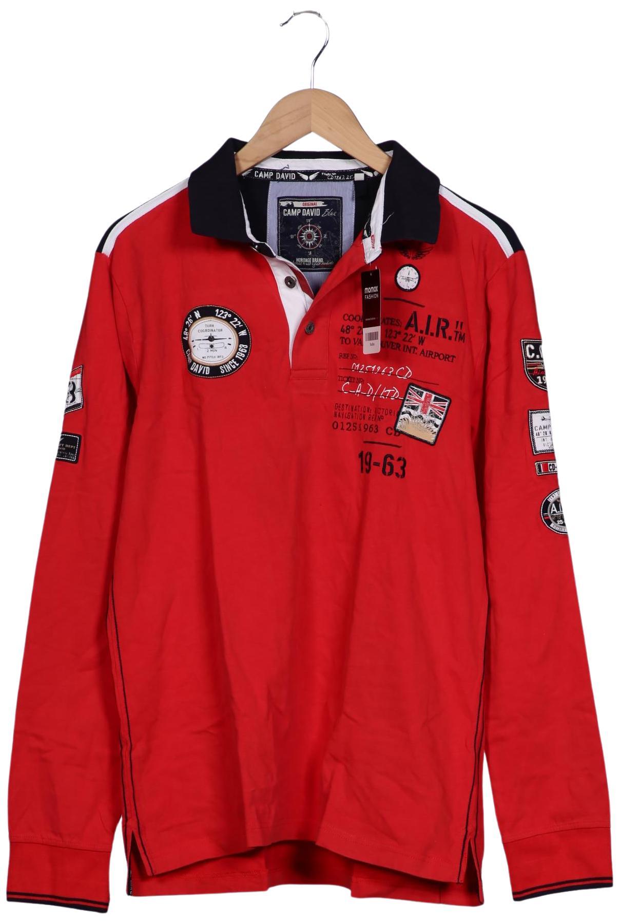 Thumbnail - Camp David Herren Poloshirt, rot, Gr. 52