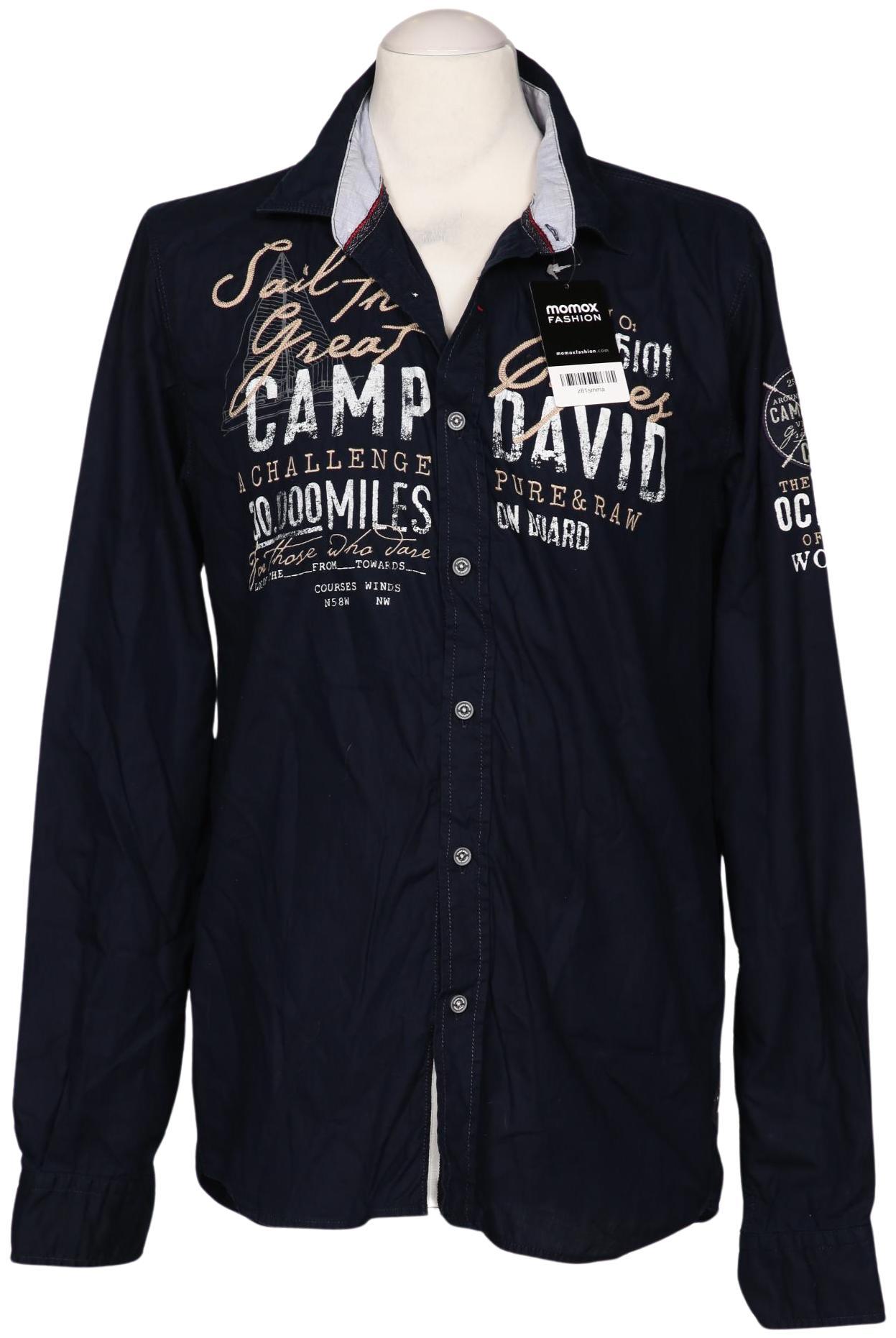 

Camp David Herren Hemd, marineblau, Gr. 48