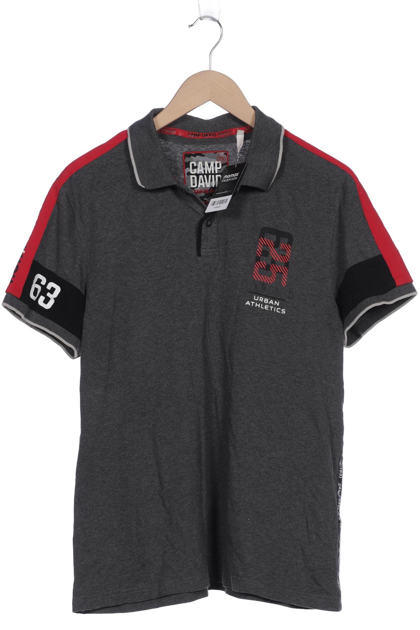 

Camp David Herren Poloshirt, grau