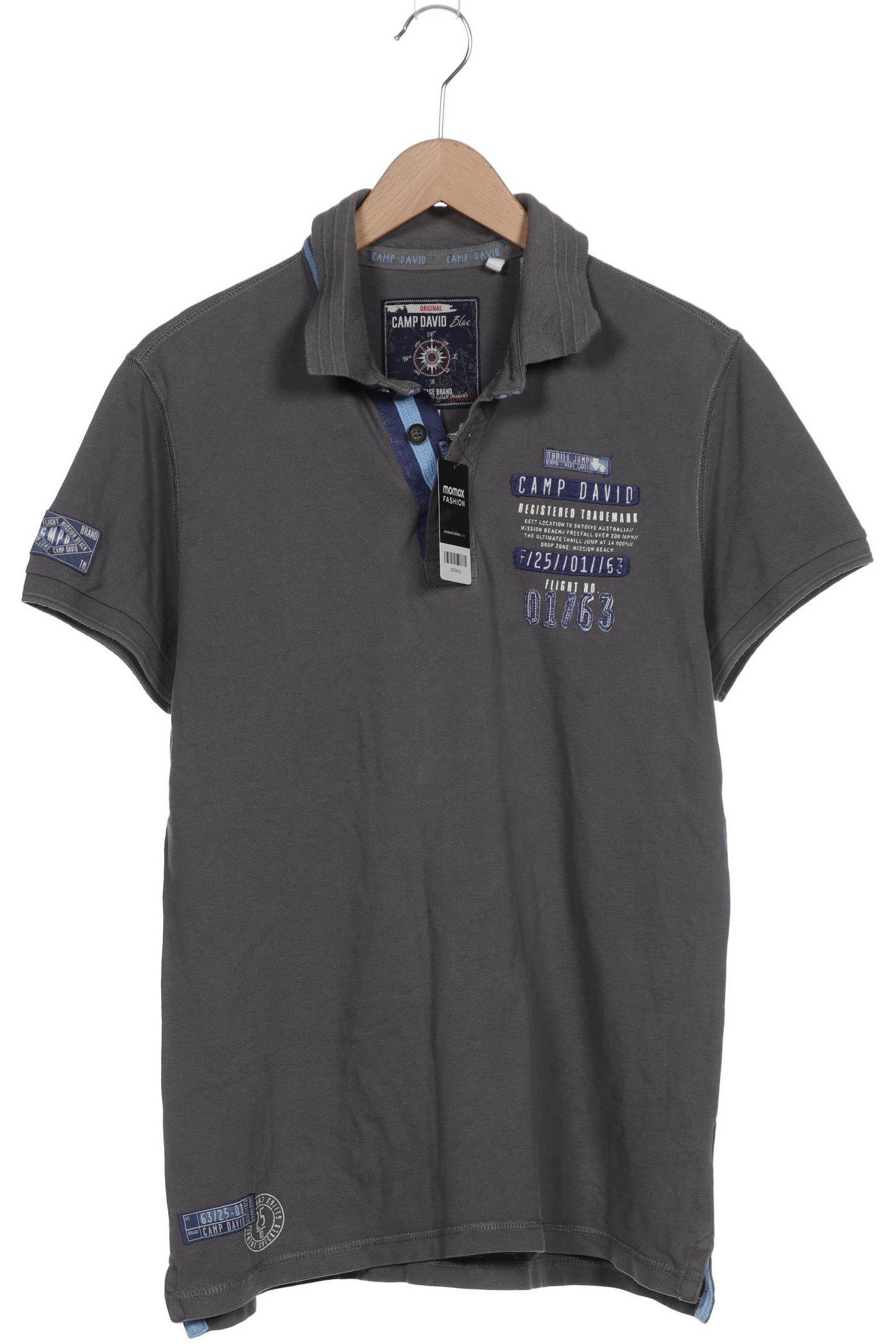

Camp David Herren Poloshirt, grau, Gr. 48