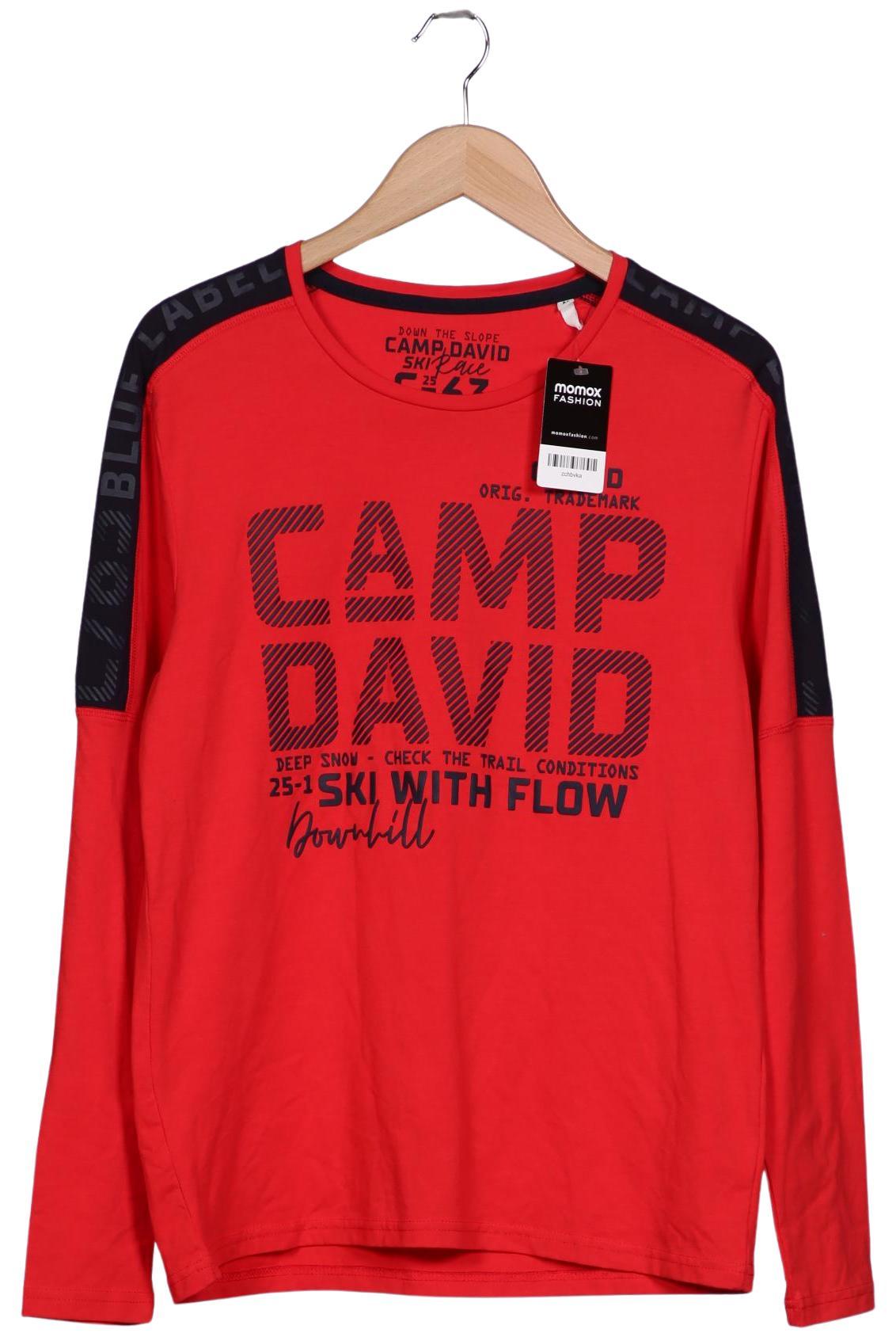 

Camp David Herren Langarmshirt, rot, Gr. 48