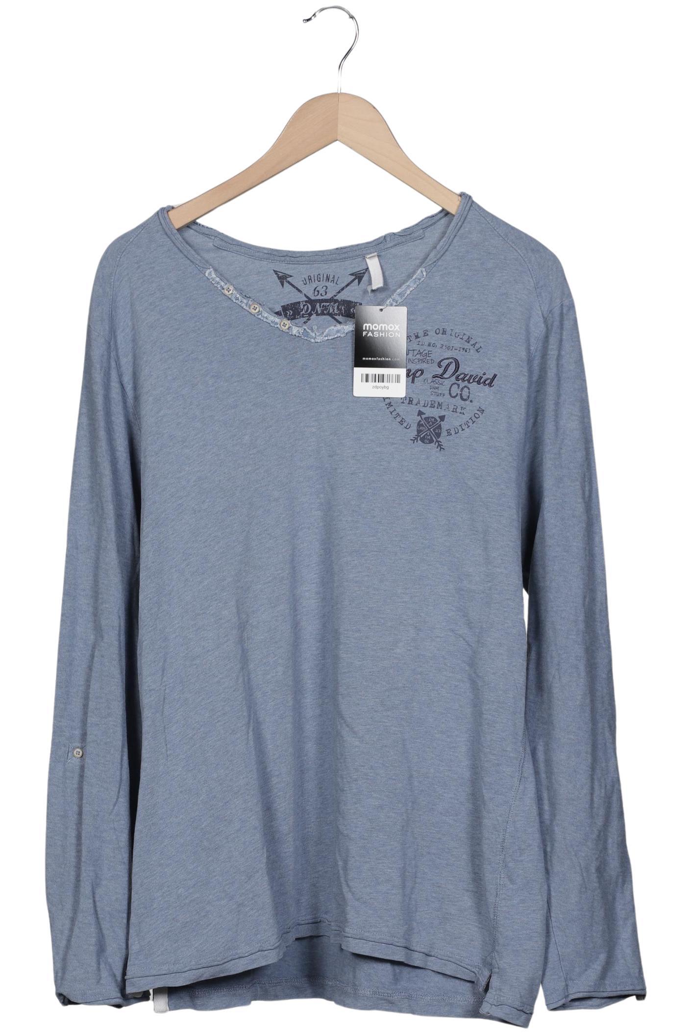 

Camp David Herren Langarmshirt, blau, Gr. 54